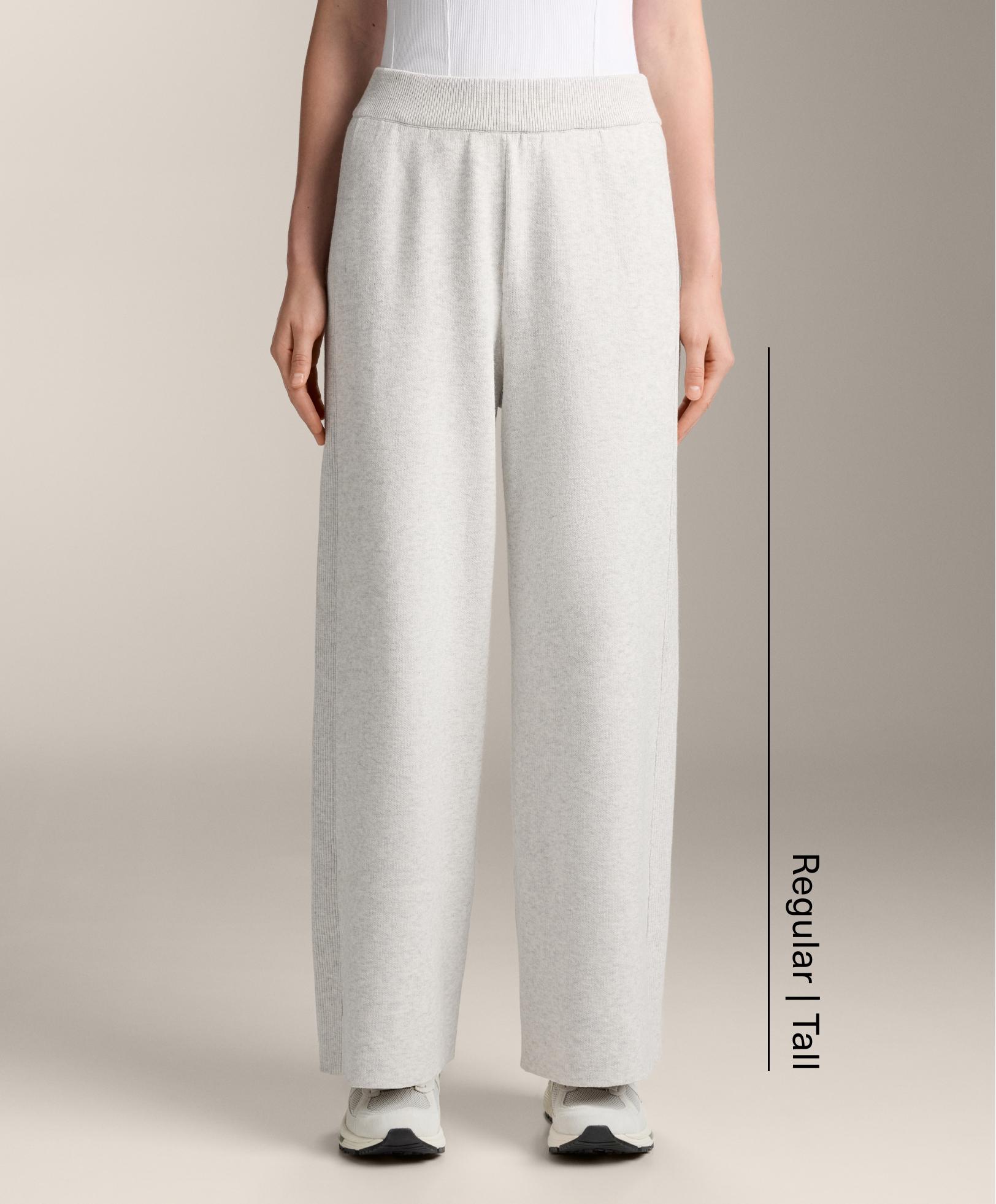 Прямі штани з рубчиком збоку трикотажні