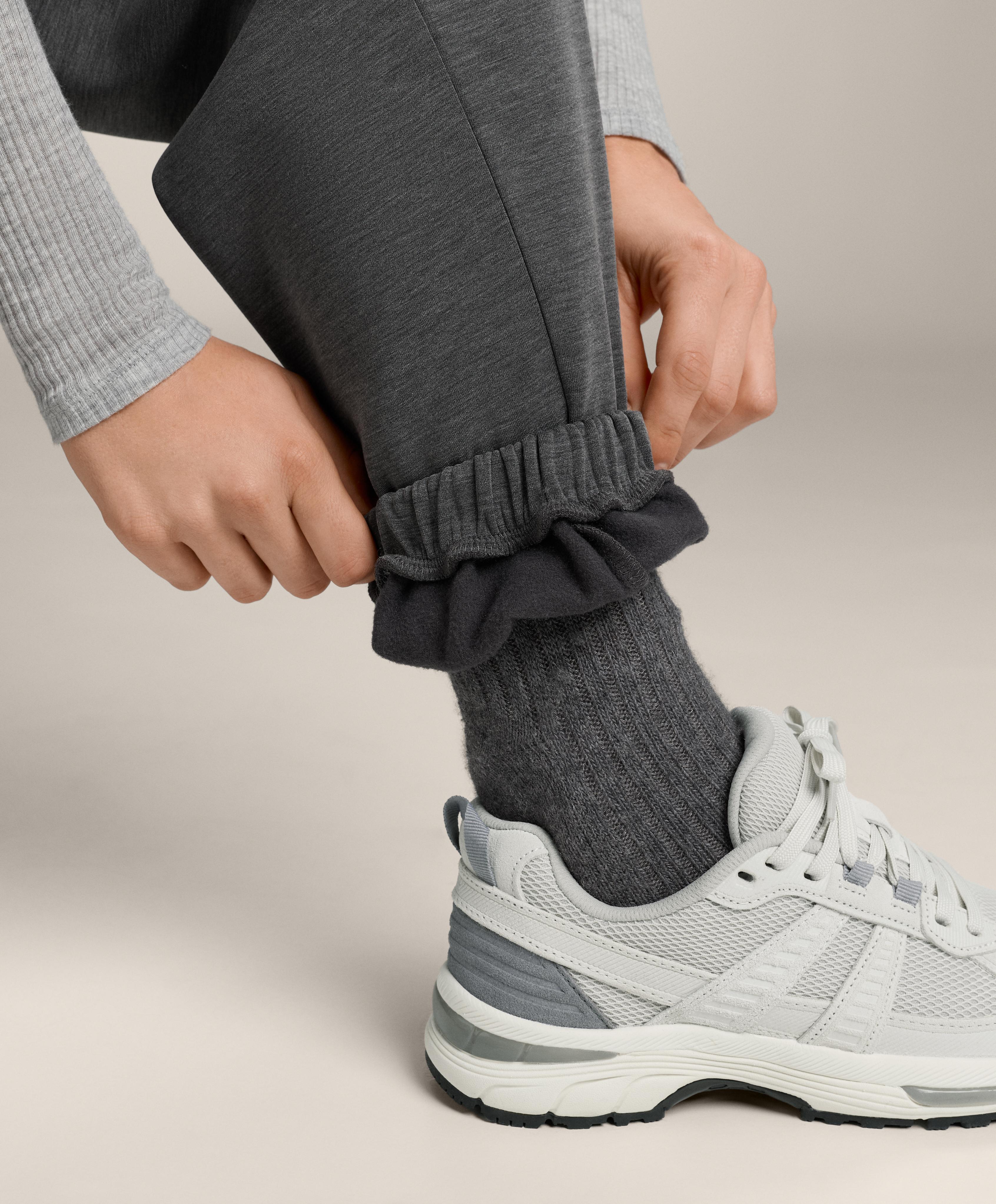 Brushed marl modal joggers — ASPHALT GREY