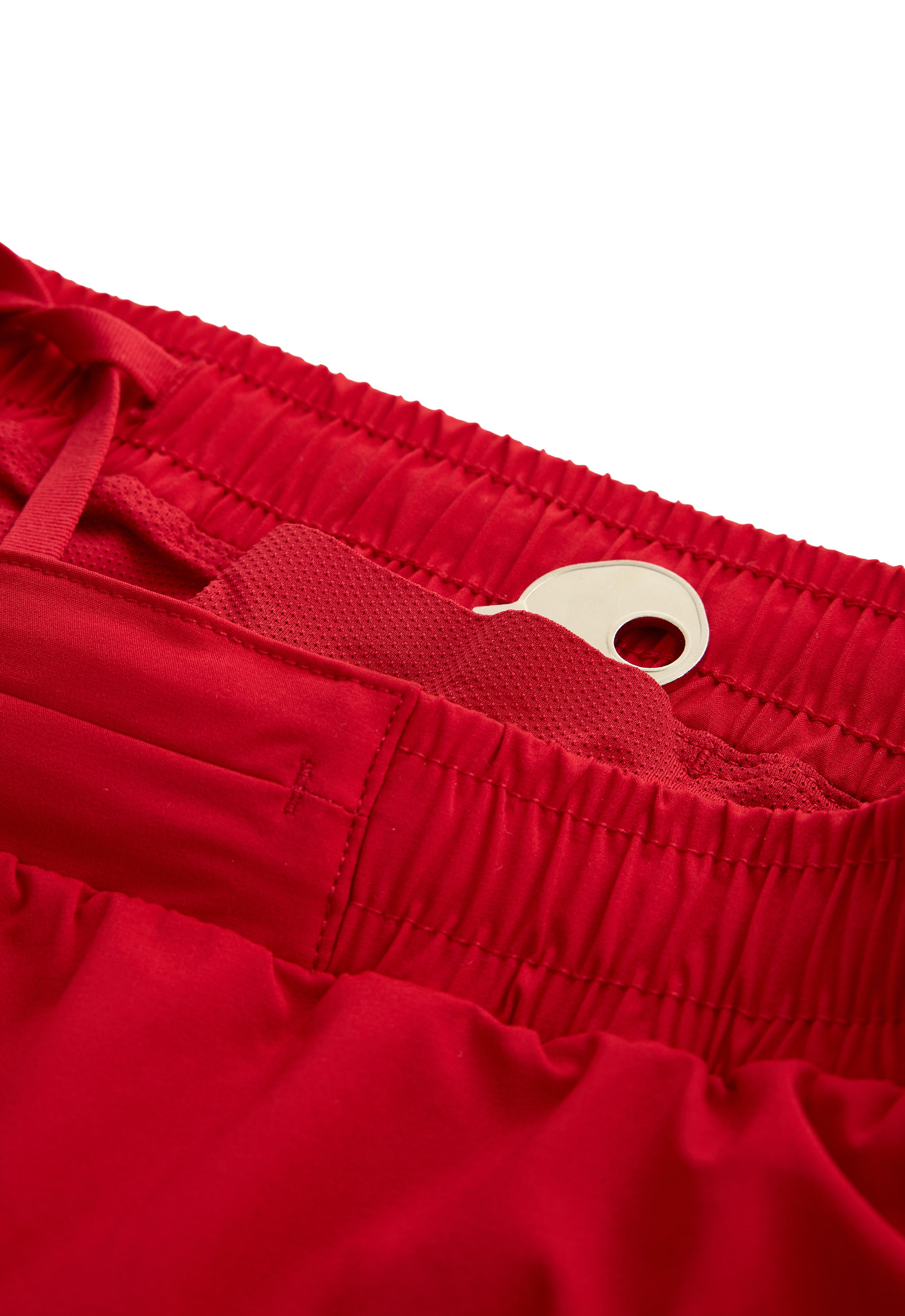 6cm low-rise technical shorts — STRONG RED