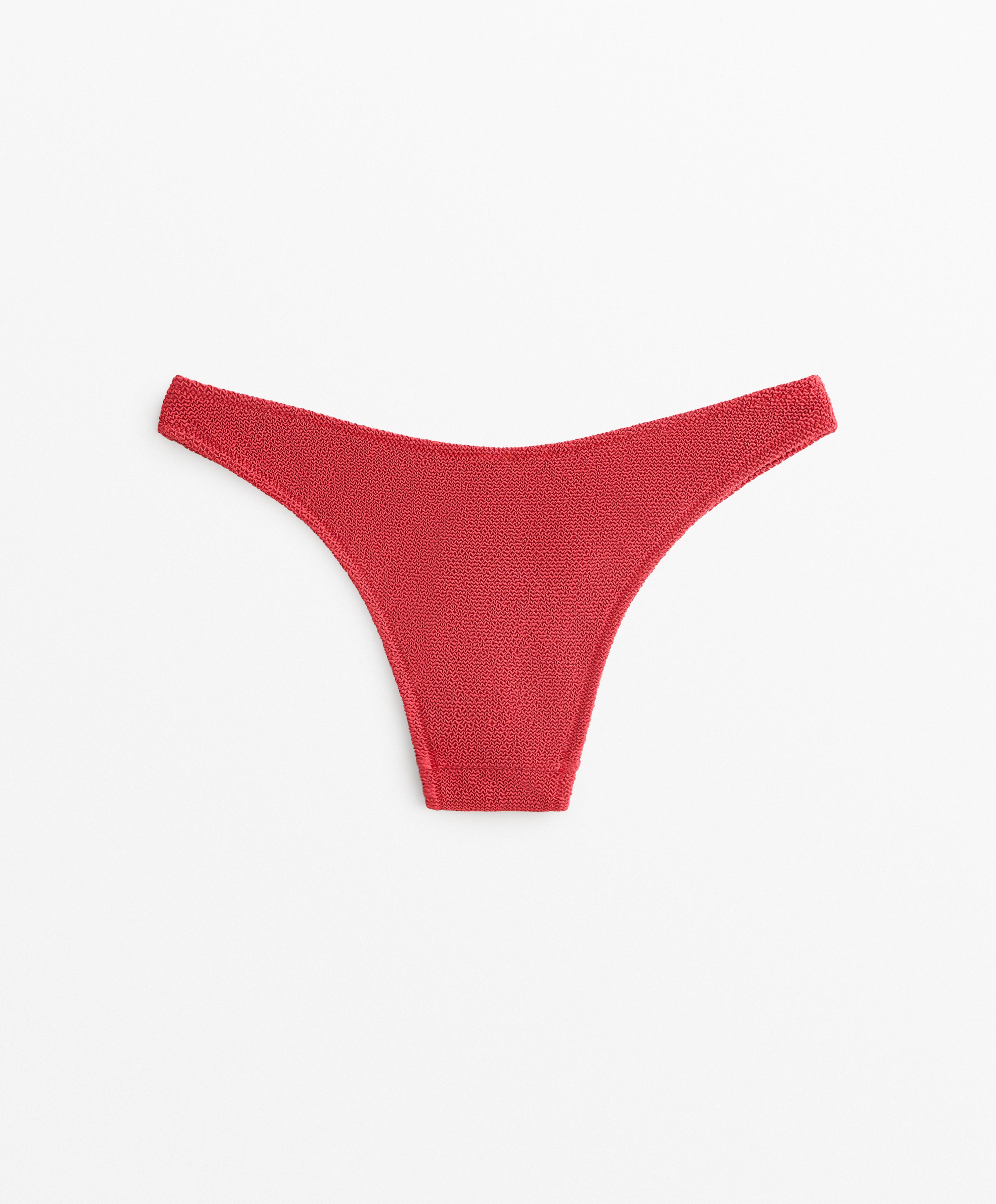 U-Cut Crinkle Mid-Rise Bikini Bottoms U-Cut Crinkle Mid-Rise Bikini Bottoms