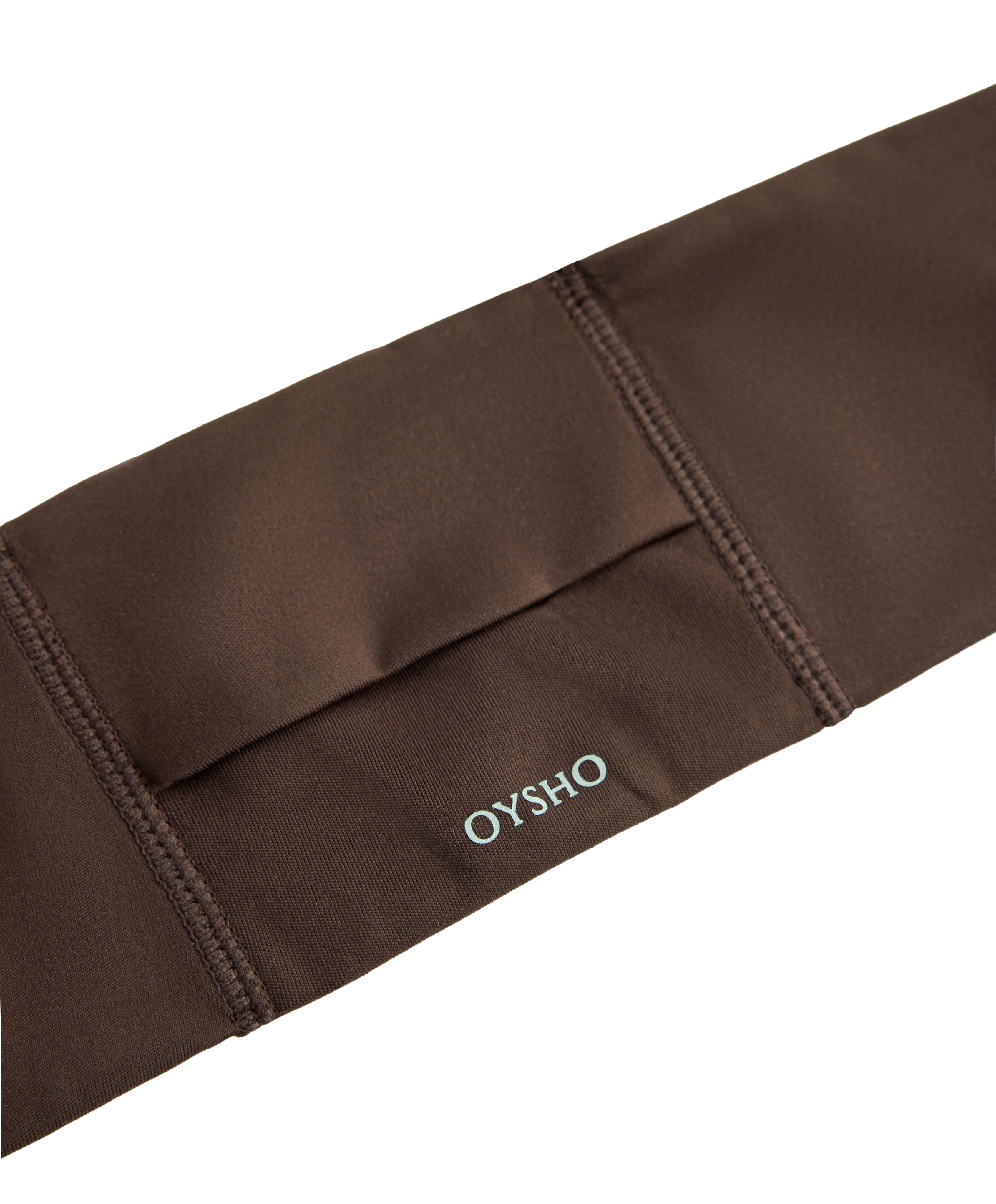 7cm reflective adjustable sports headband — DARK BROWN