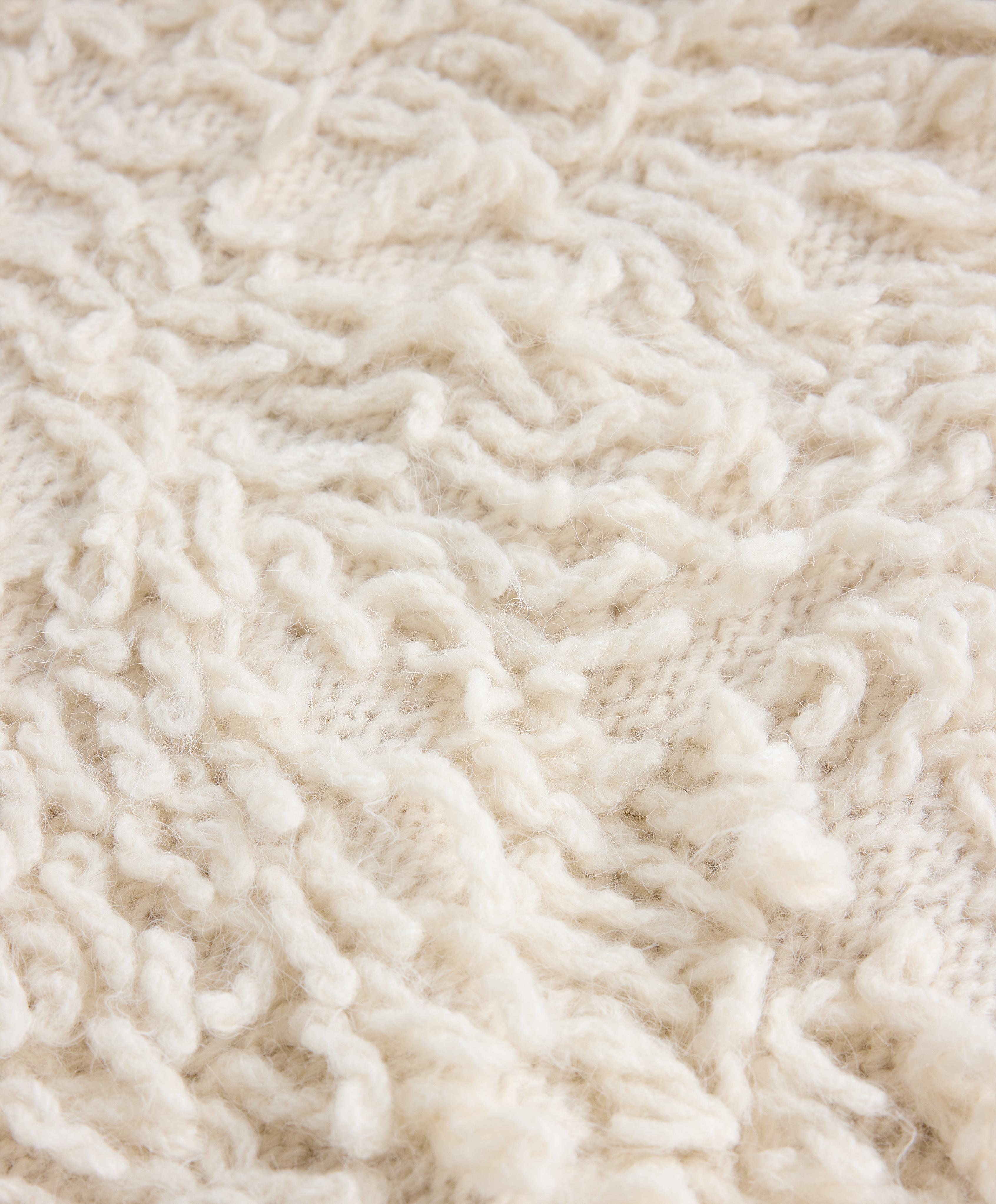 Fringed knit jacket | OYSHO United States