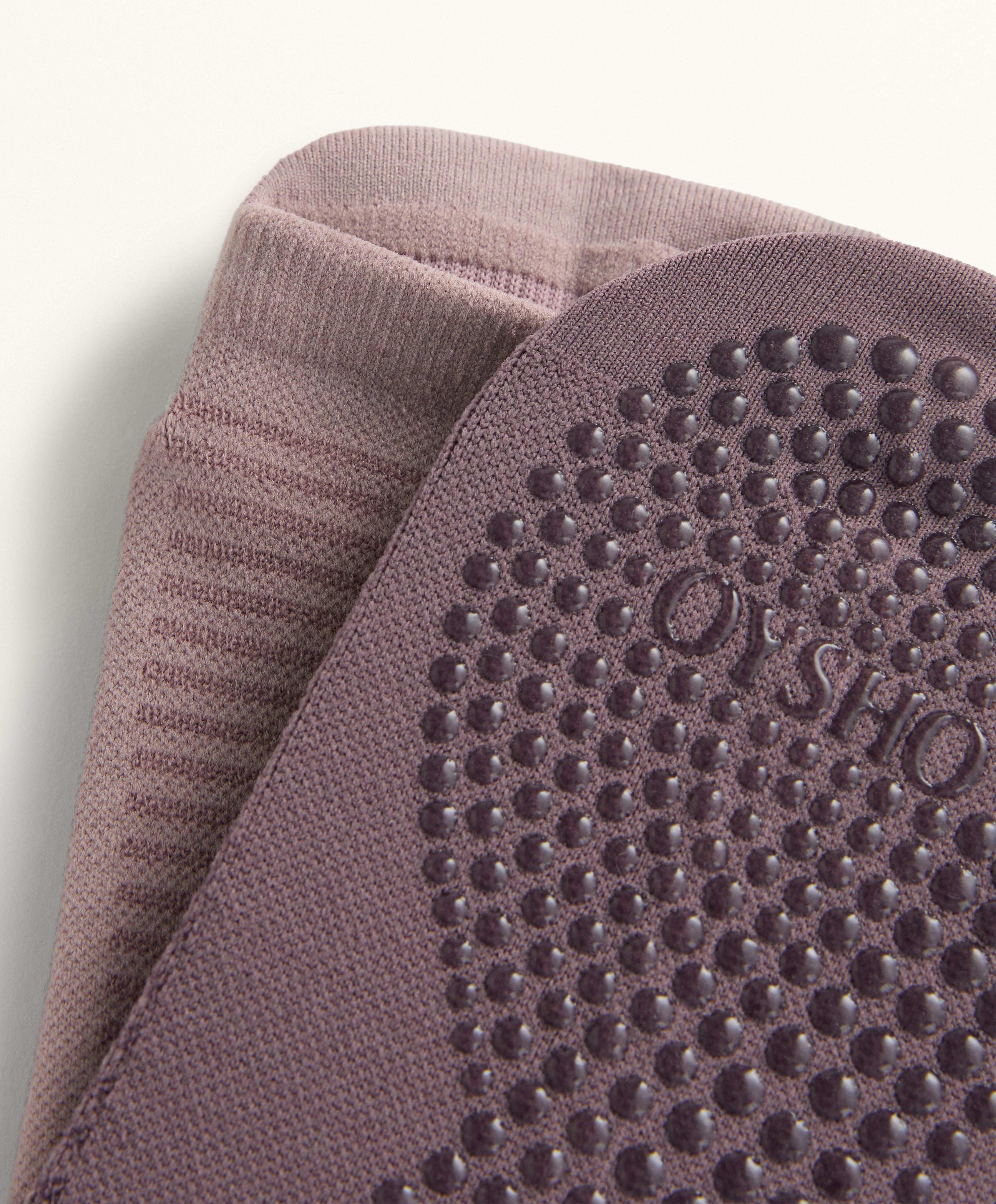 2 pairs of polyamide blend yoga and Pilates sneaker socks