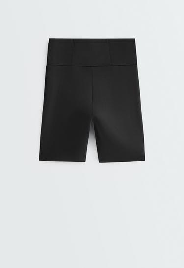 Biker leggings high rise 15cm running — BLACK 8