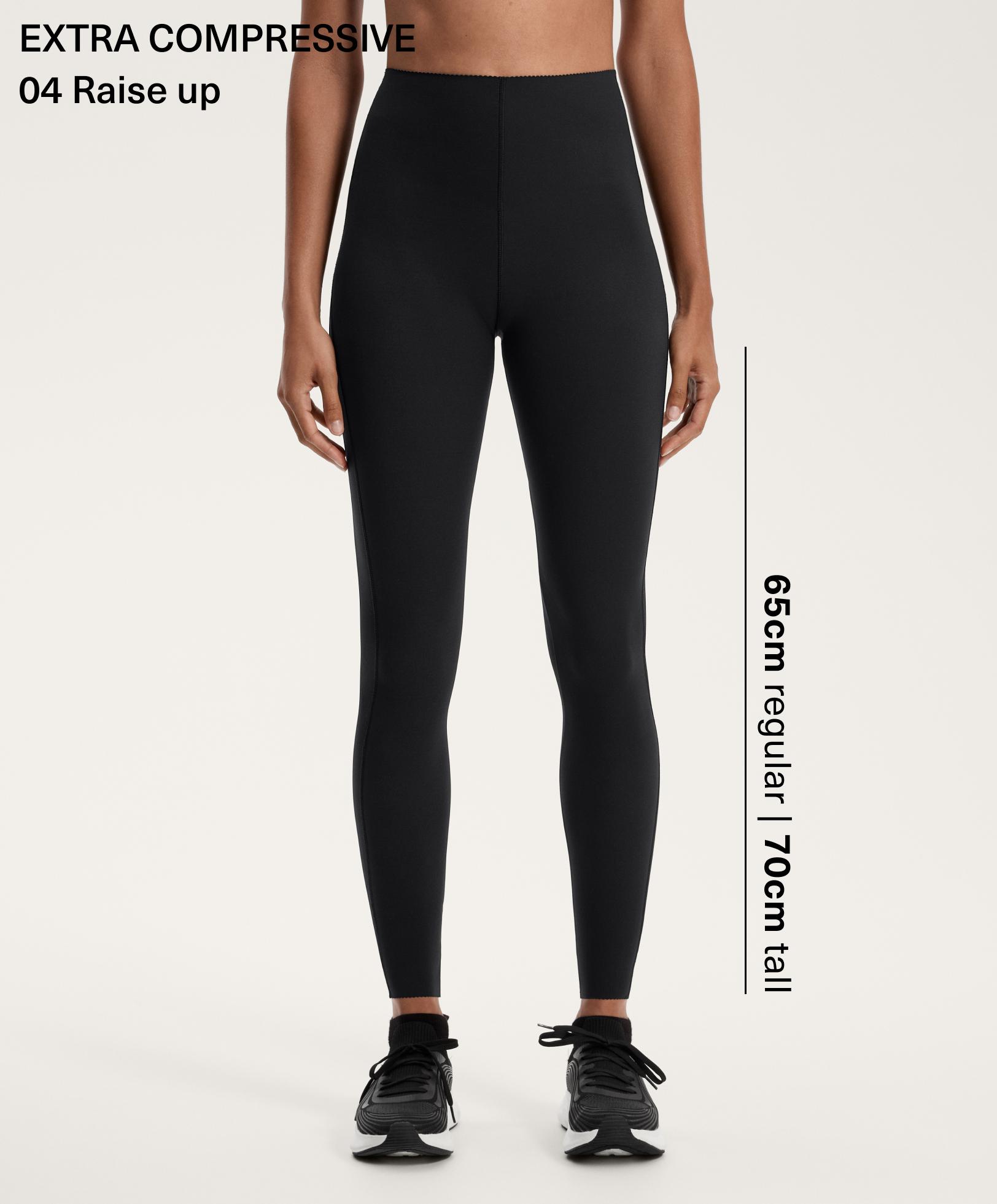 טייץ ארוך עד הקרסול בגזרת הרמה עם דחיסה חזקה במיוחד