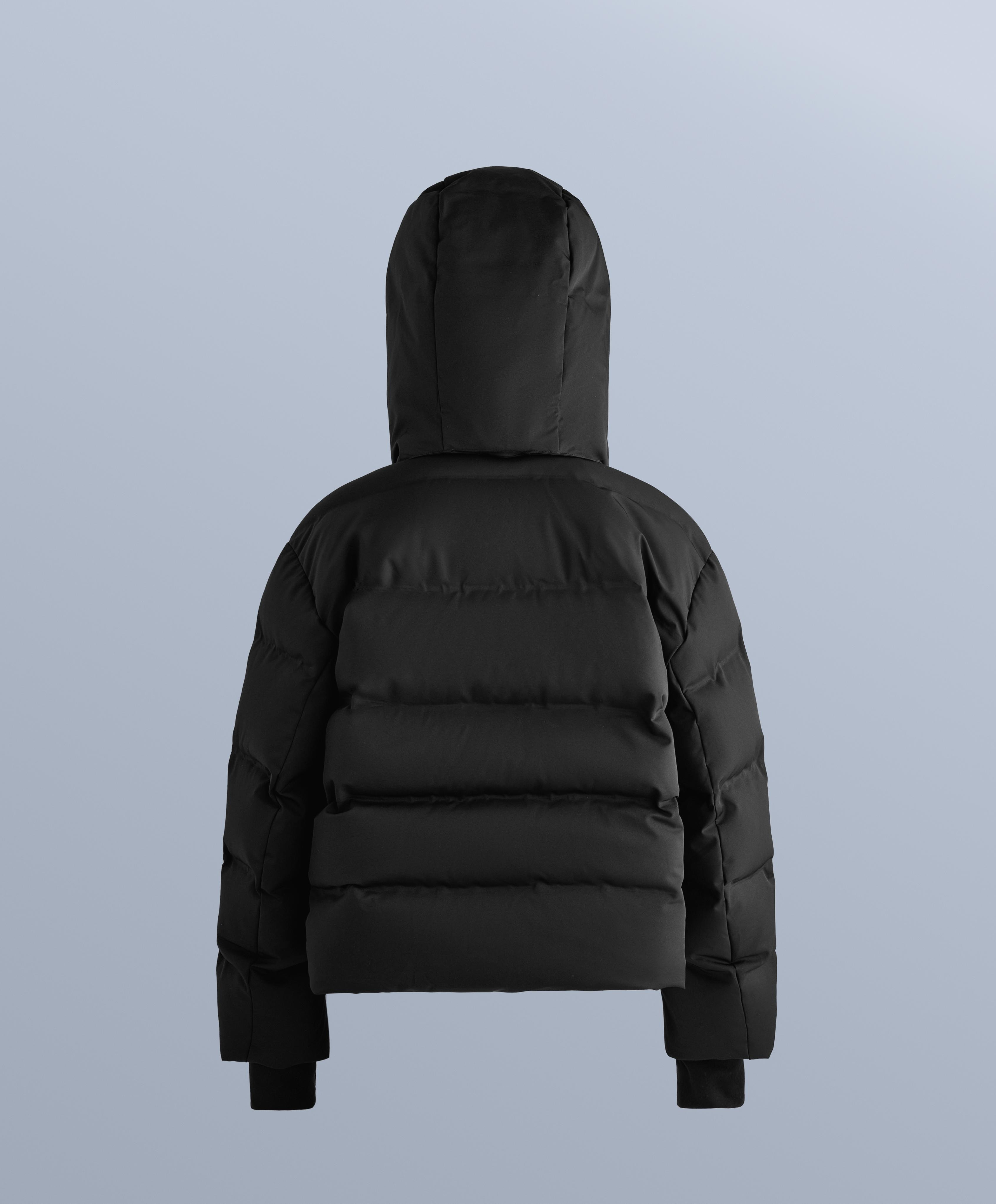MINARDI PIUME SKI water-resistant 80% down and 20% feather jacket — BLACK