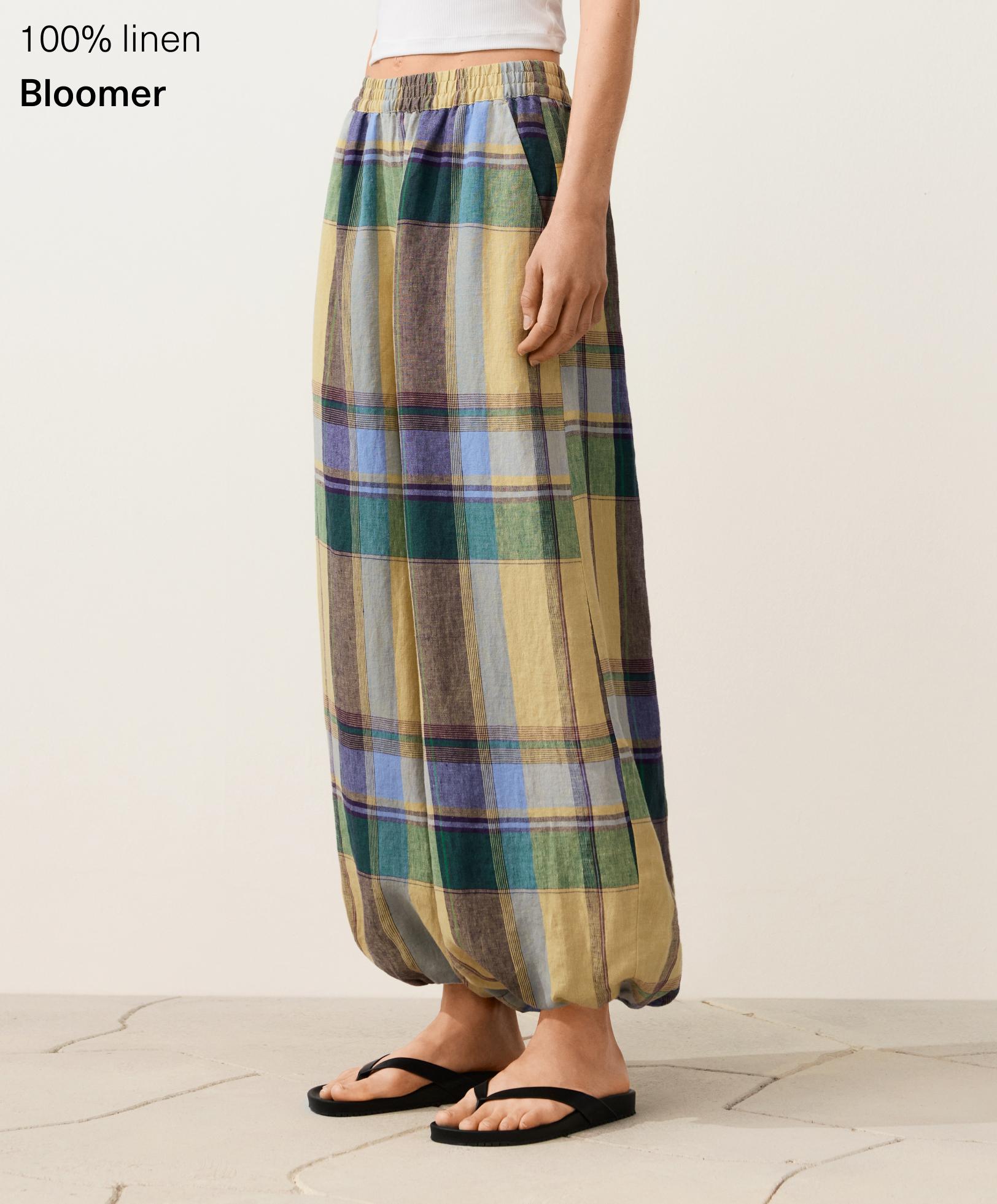 Pantalón bloomer 100% lino