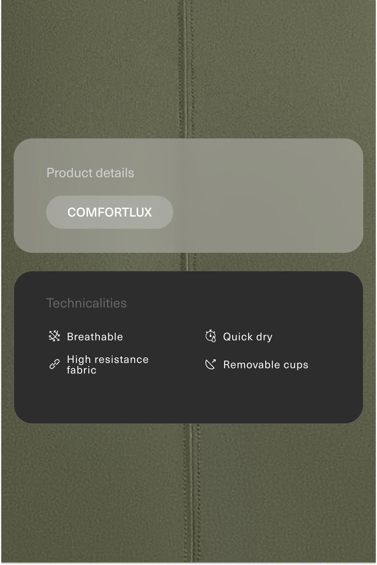 Comfortlux open back halter tank top — DARK GREEN