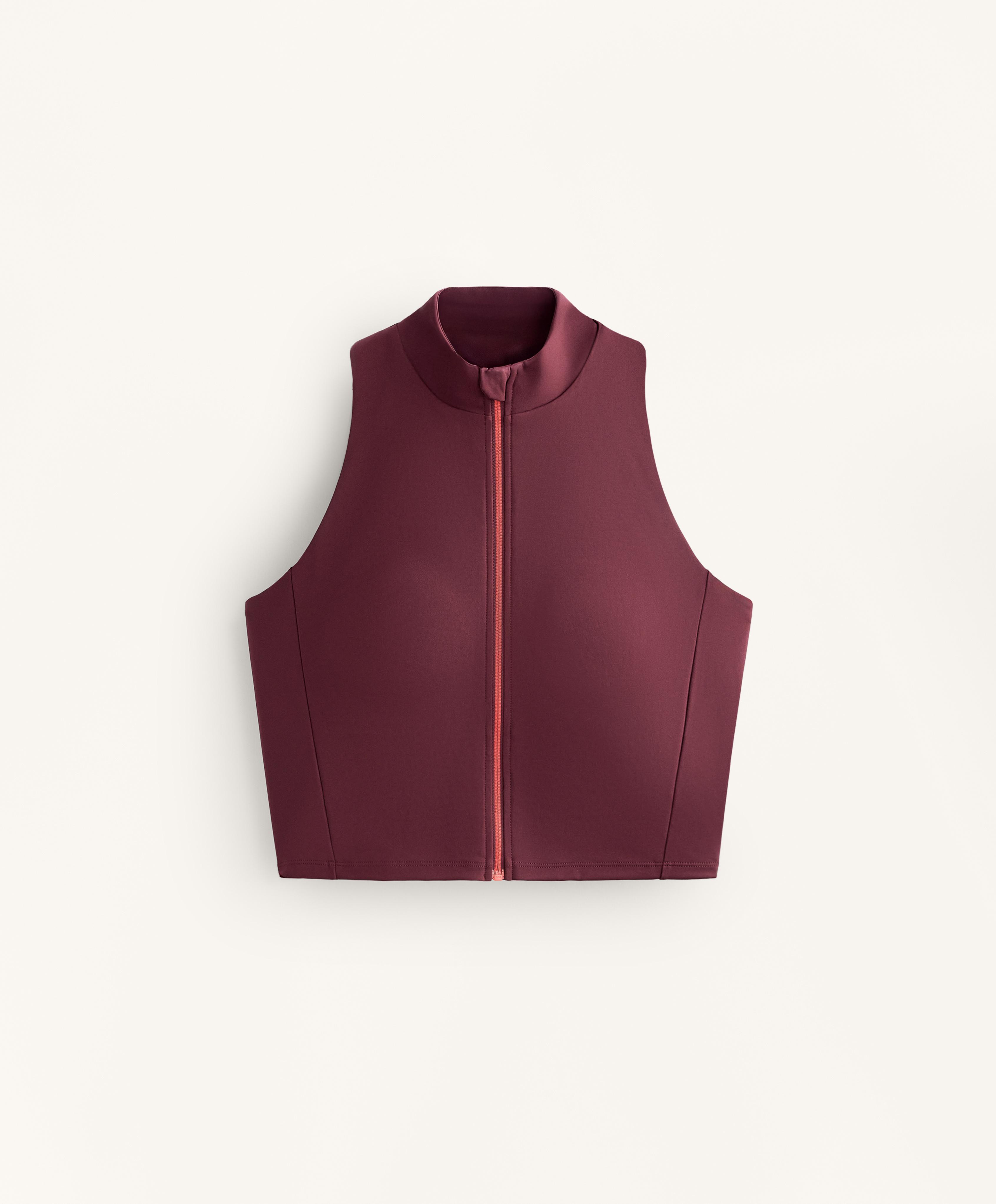 Tank top Compressive cu fermoar | OYSHO România | Soldari