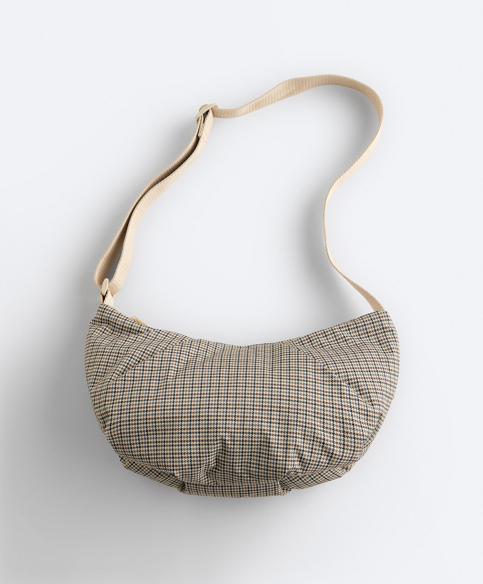 Quilted crossbody bag — PALE ECRU