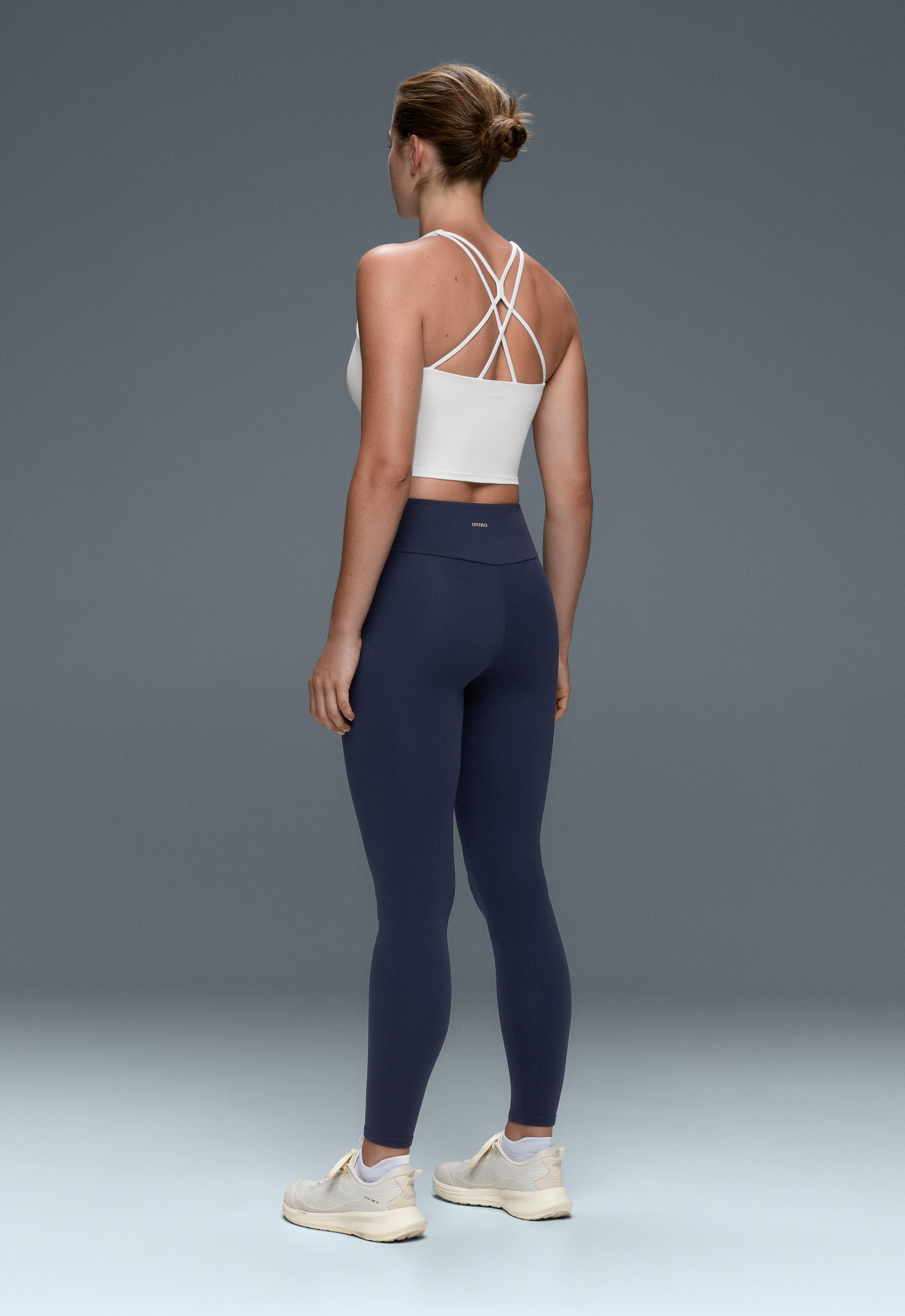 Comfortlux strappy tank top with cups — WHITE