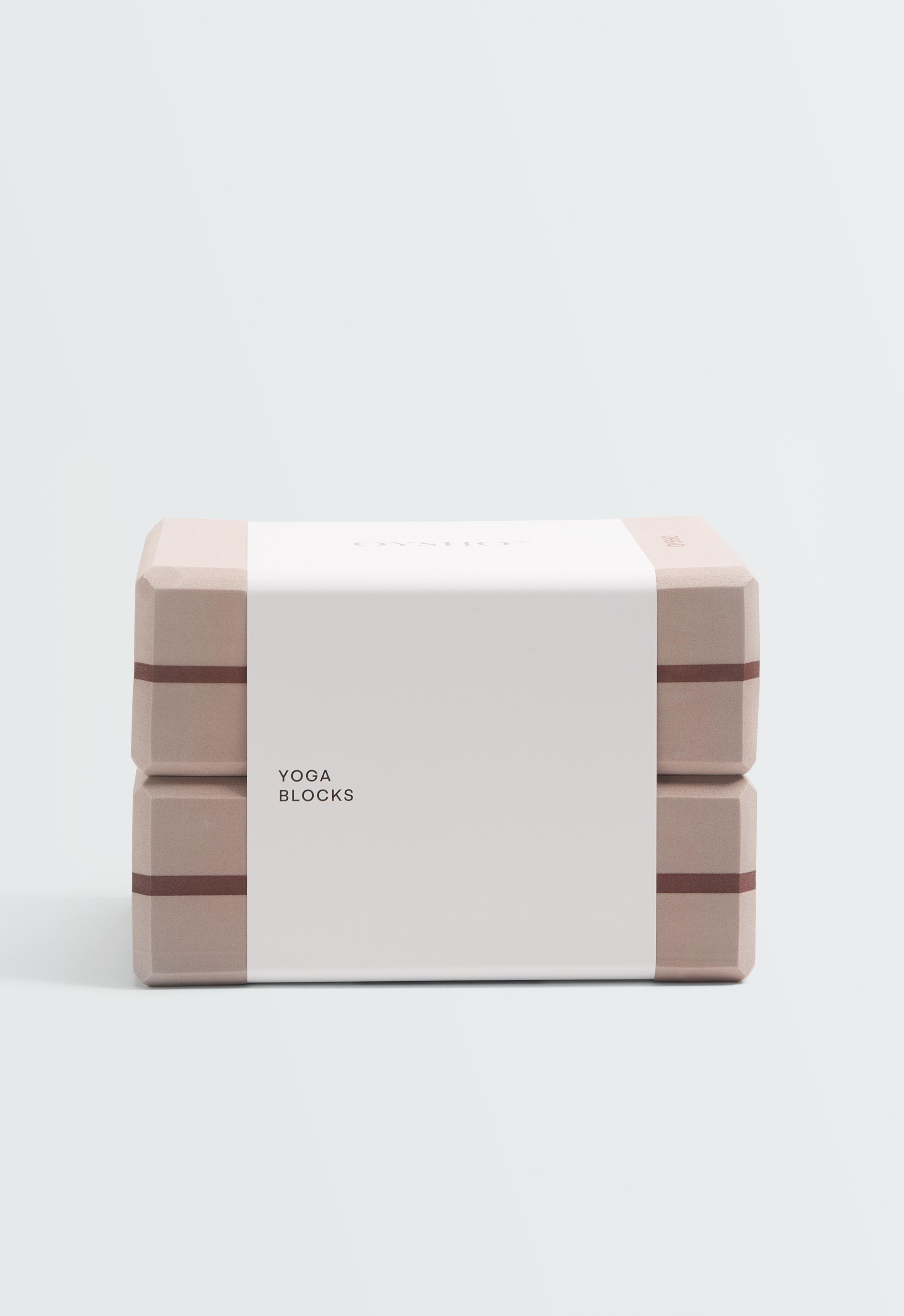 Yoga block pack — BEIGE-PINK