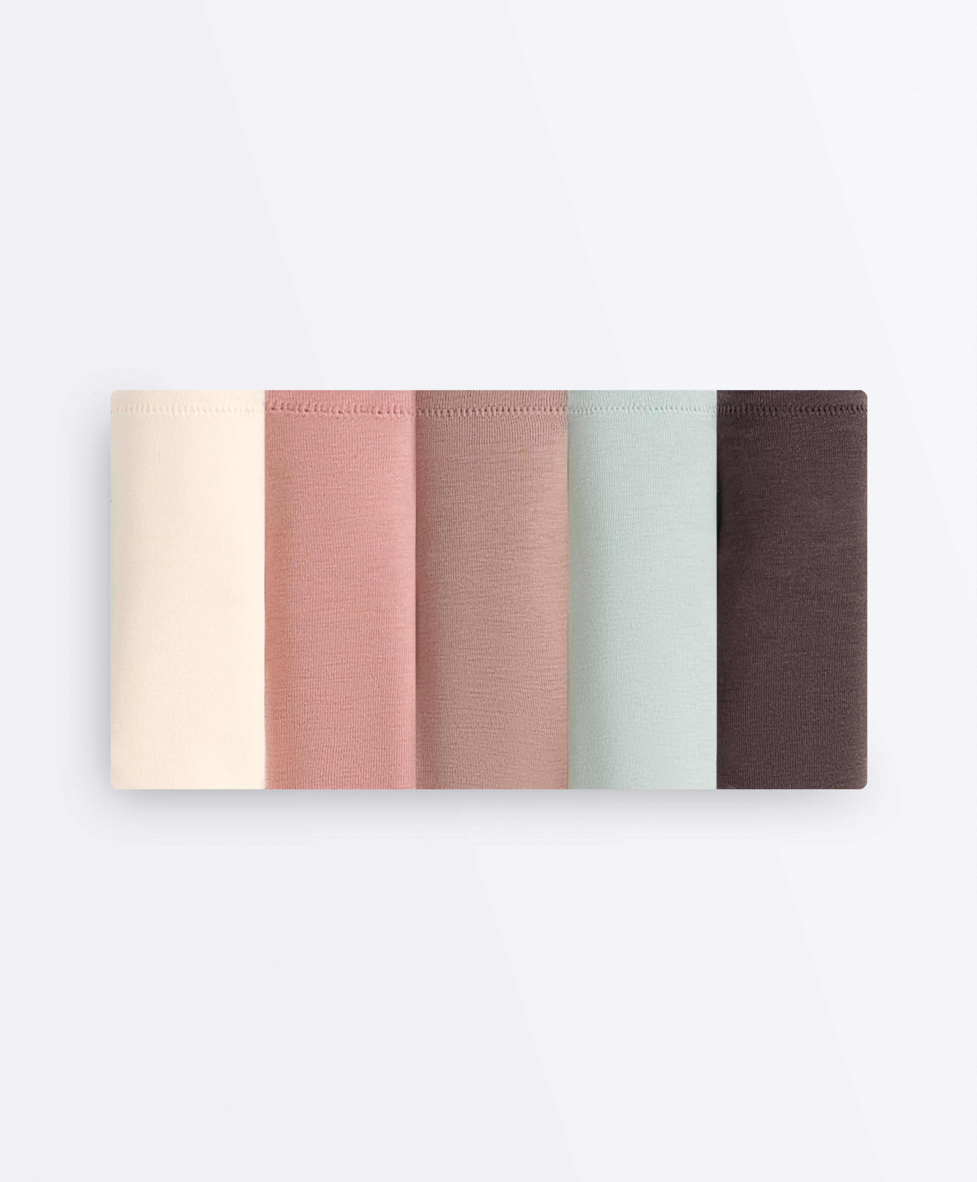 5 cotton blend classic briefs — ROSETTE BLUSH