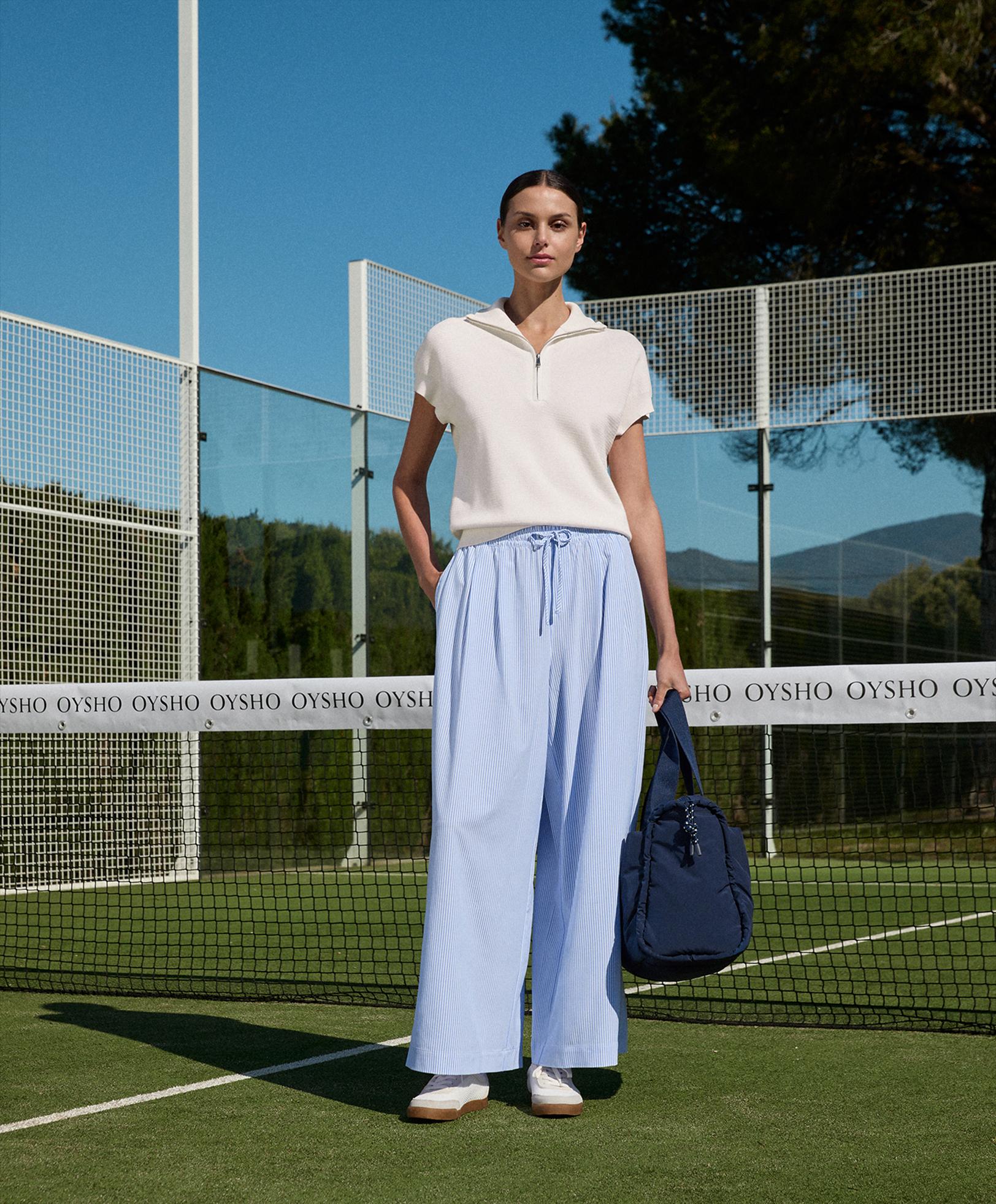 Striped palazzo trousers - Sale