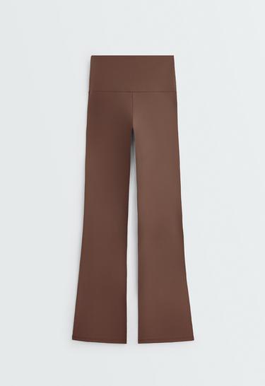 High-rise Comfortlux flare trousers — COCOA 6