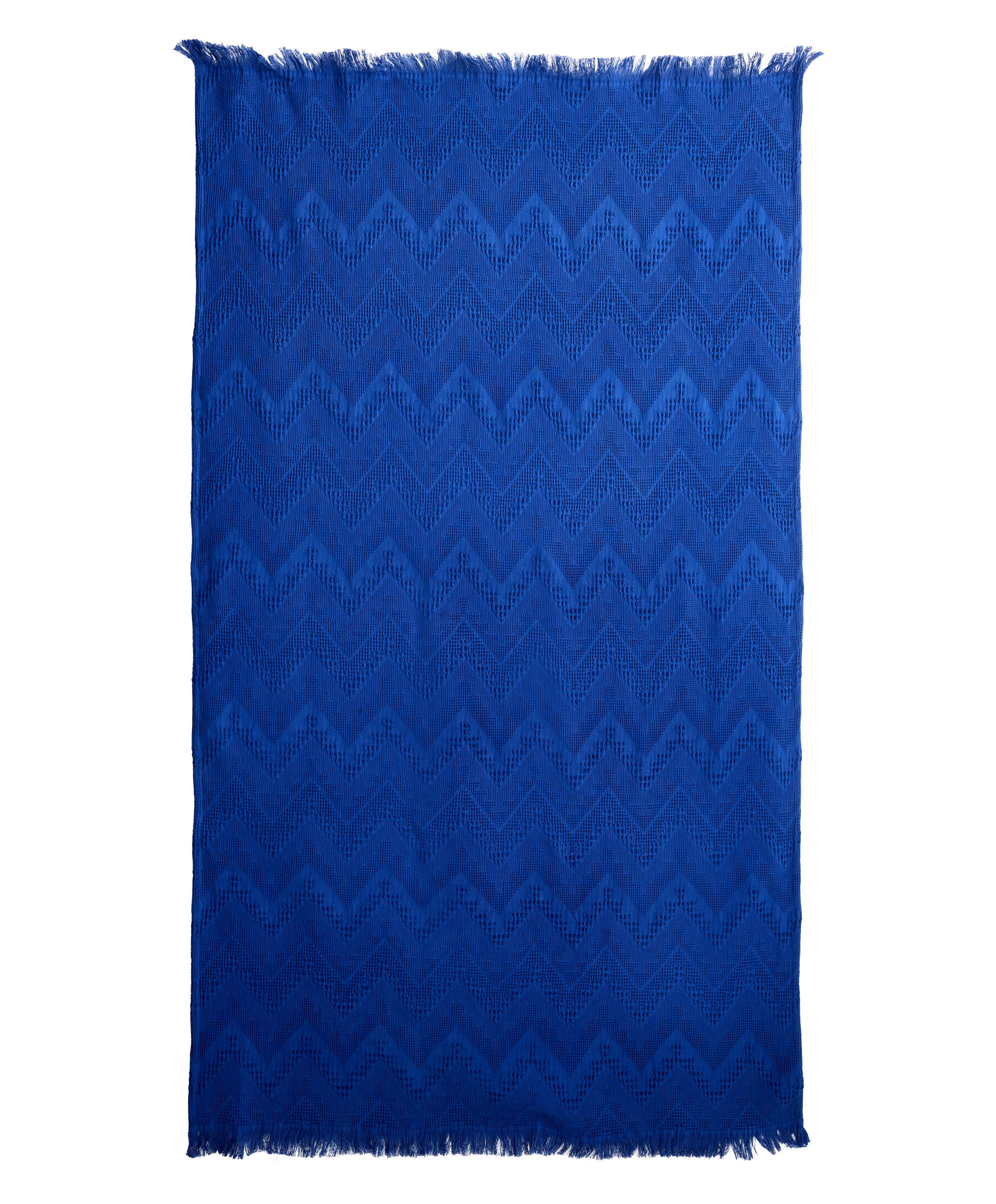 100% cotton chevron towel — KLEIN BLUE