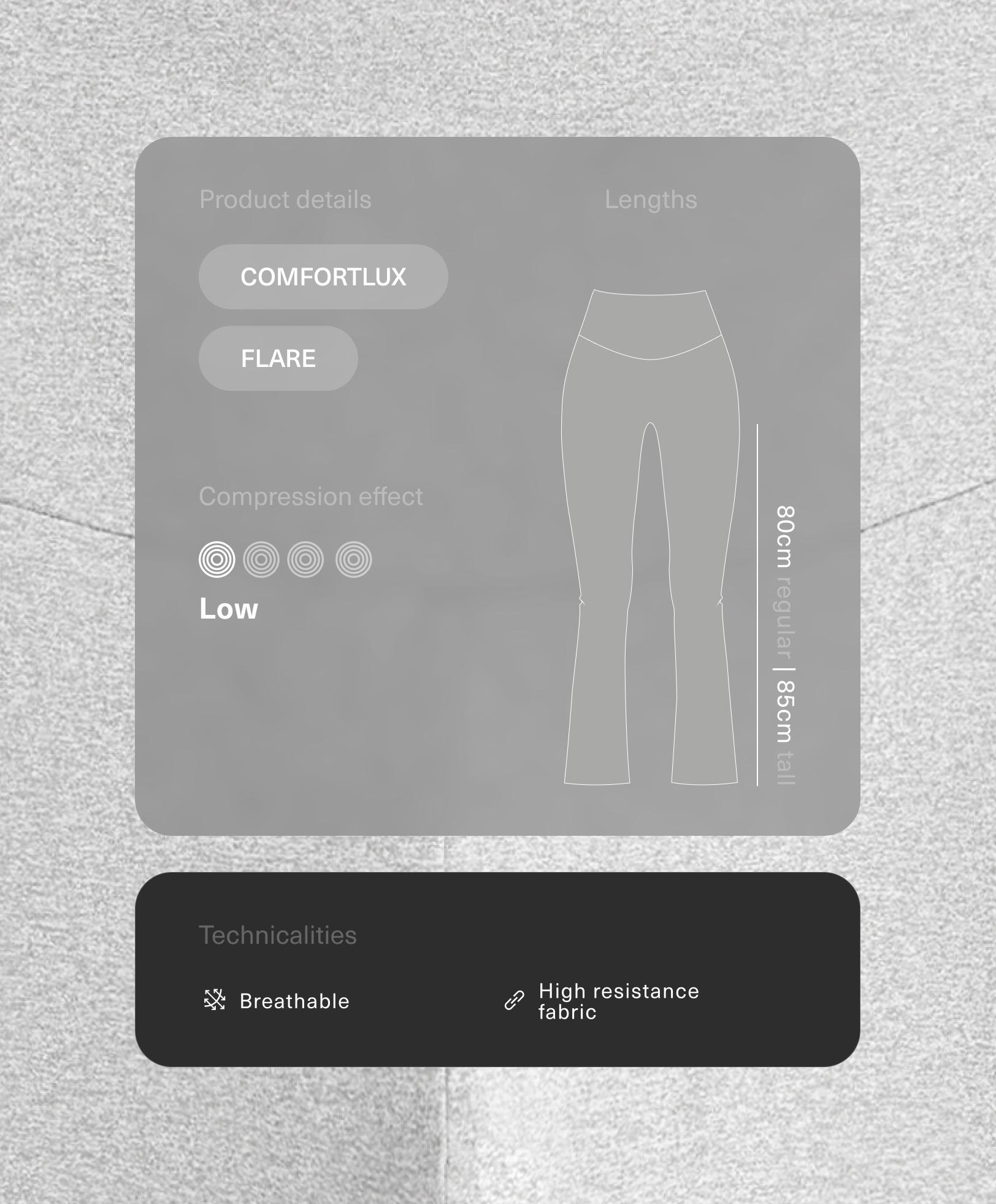 بنطلون فلير Comfortlux بخصر عالٍ بنطلون فلير Comfortlux بخصر عالٍ