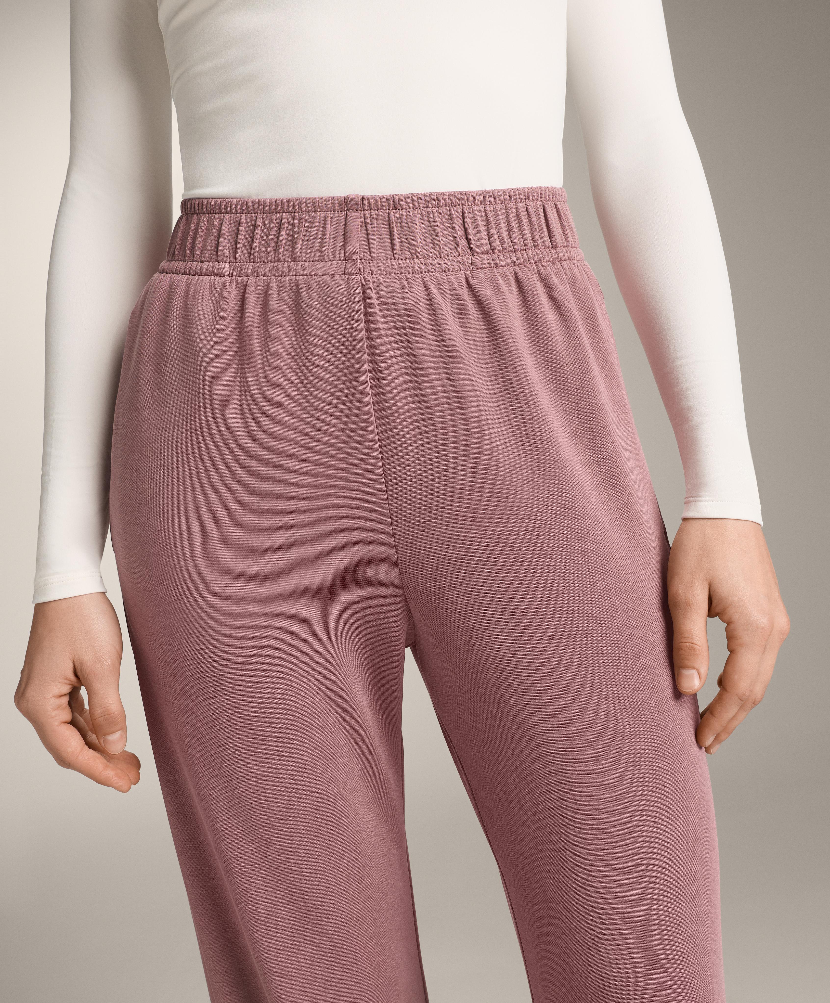 Brushed modal joggers — PINK-MAUVE