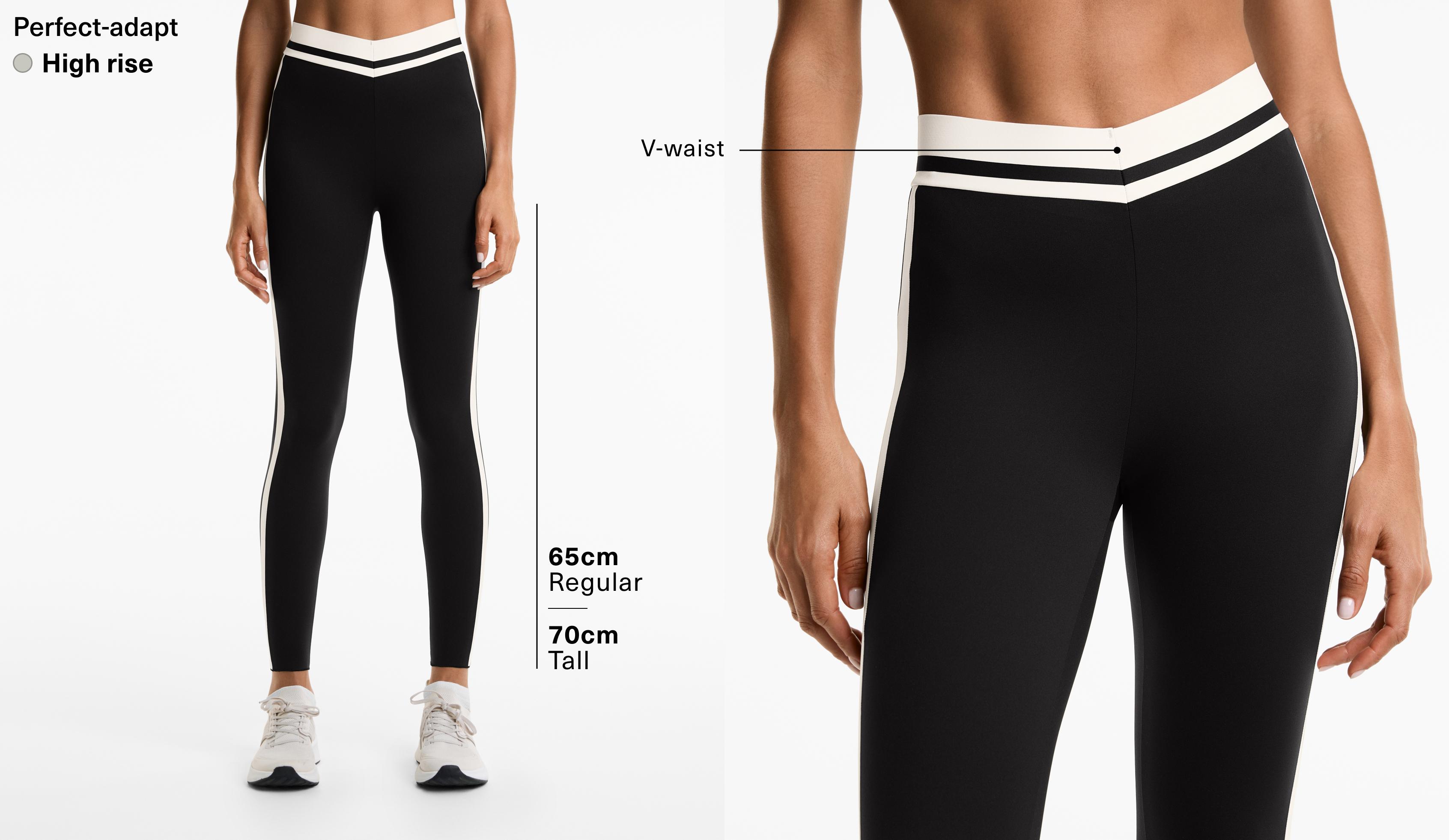 Leggings tobillero high rise Perfect-adapt línea lateral 65 cm