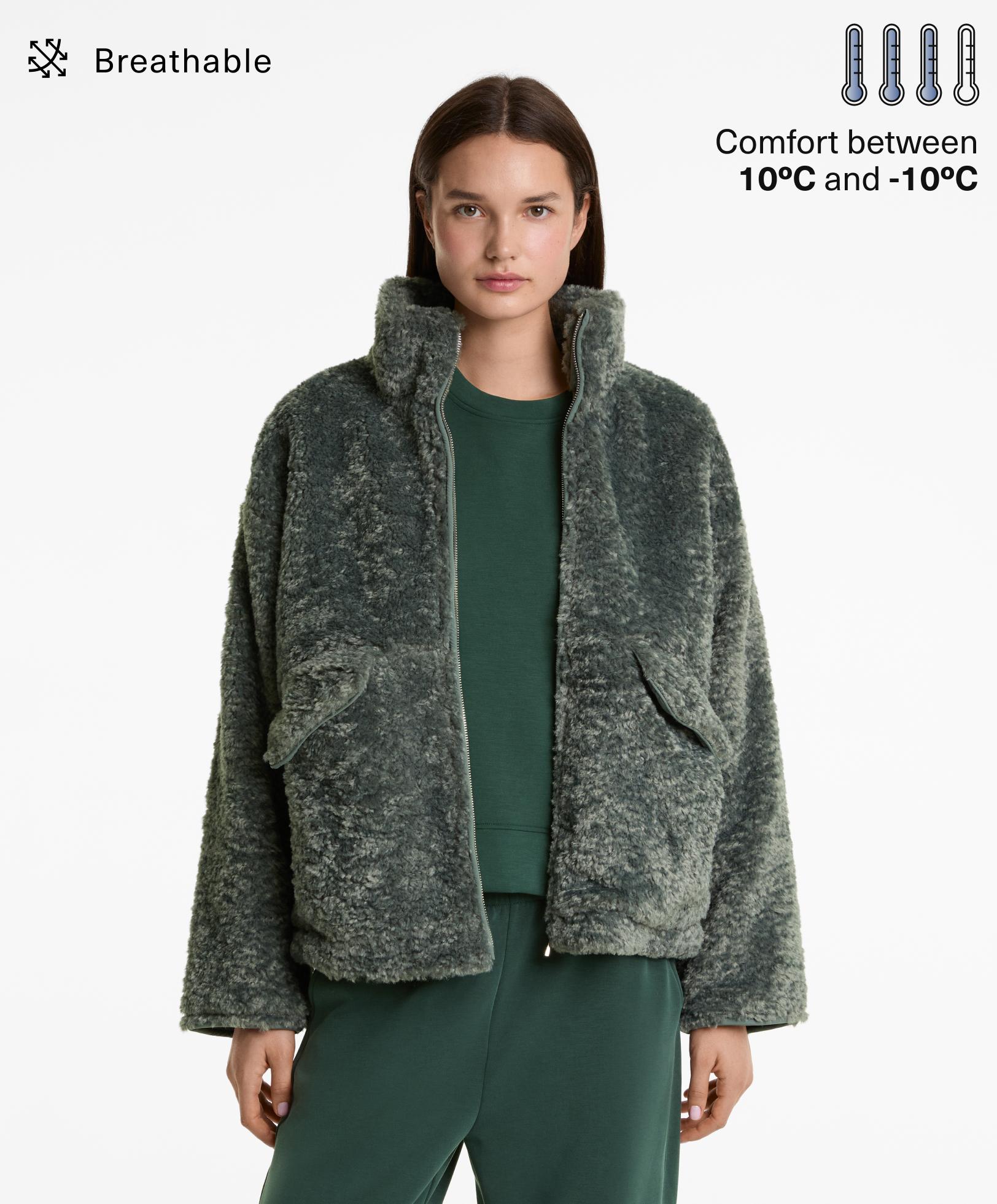Faux-fur jacket