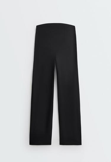 Comfortlux maternity straight-leg trousers — BLACK 7