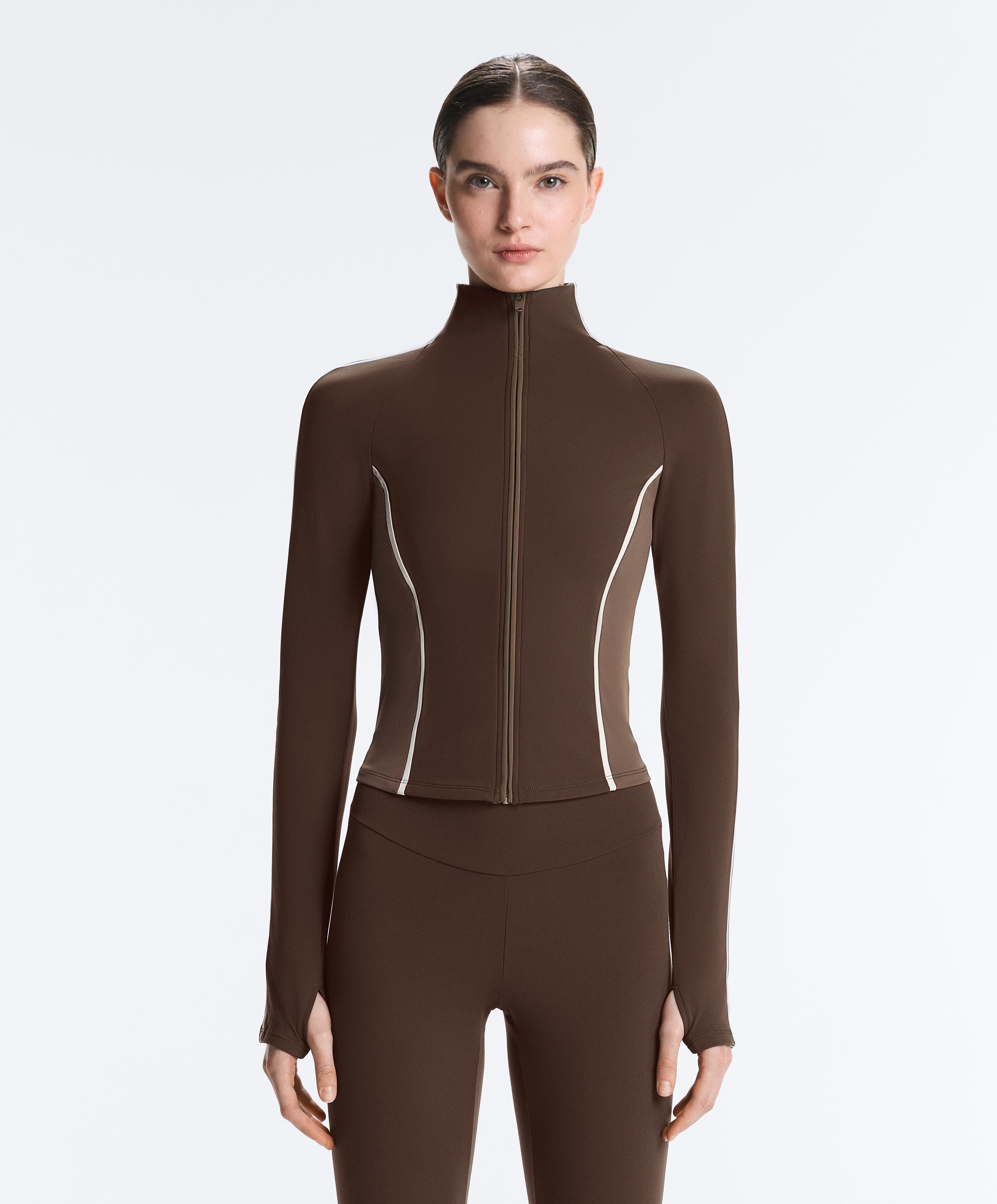 Light warm technical jacket — BROWN