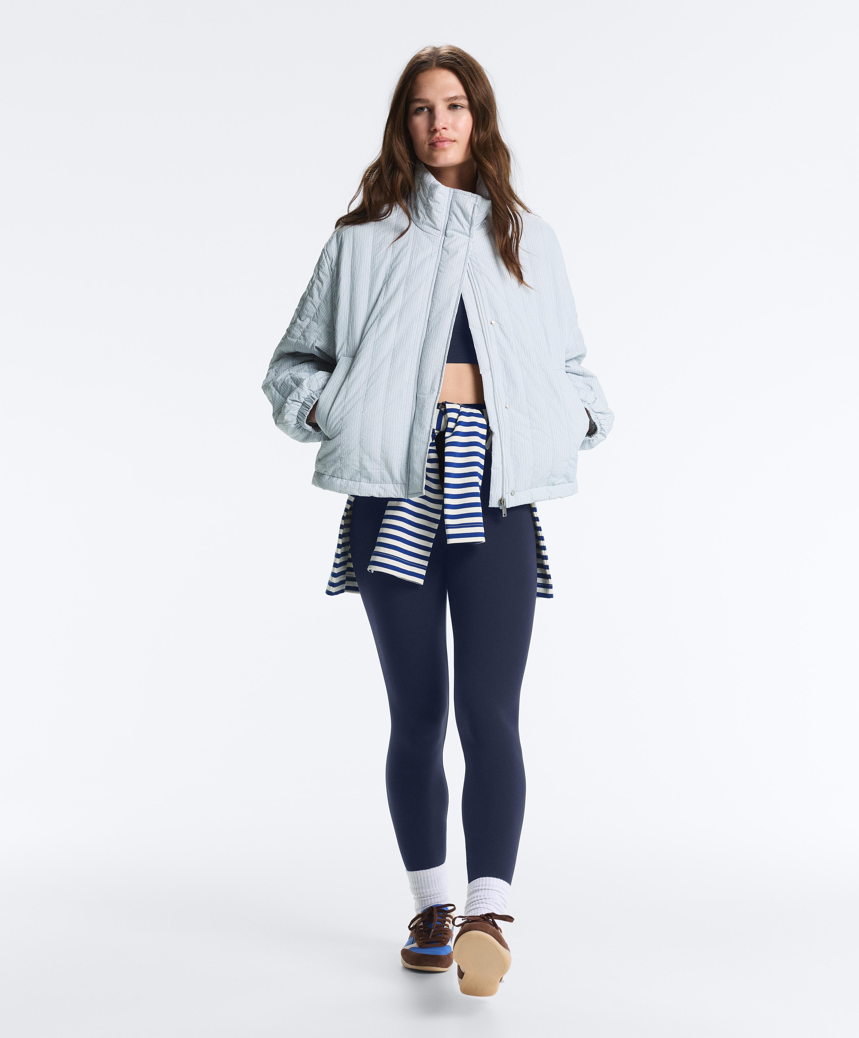 FELLEX® AEROGEL short padded jacket — BLUE-GREY