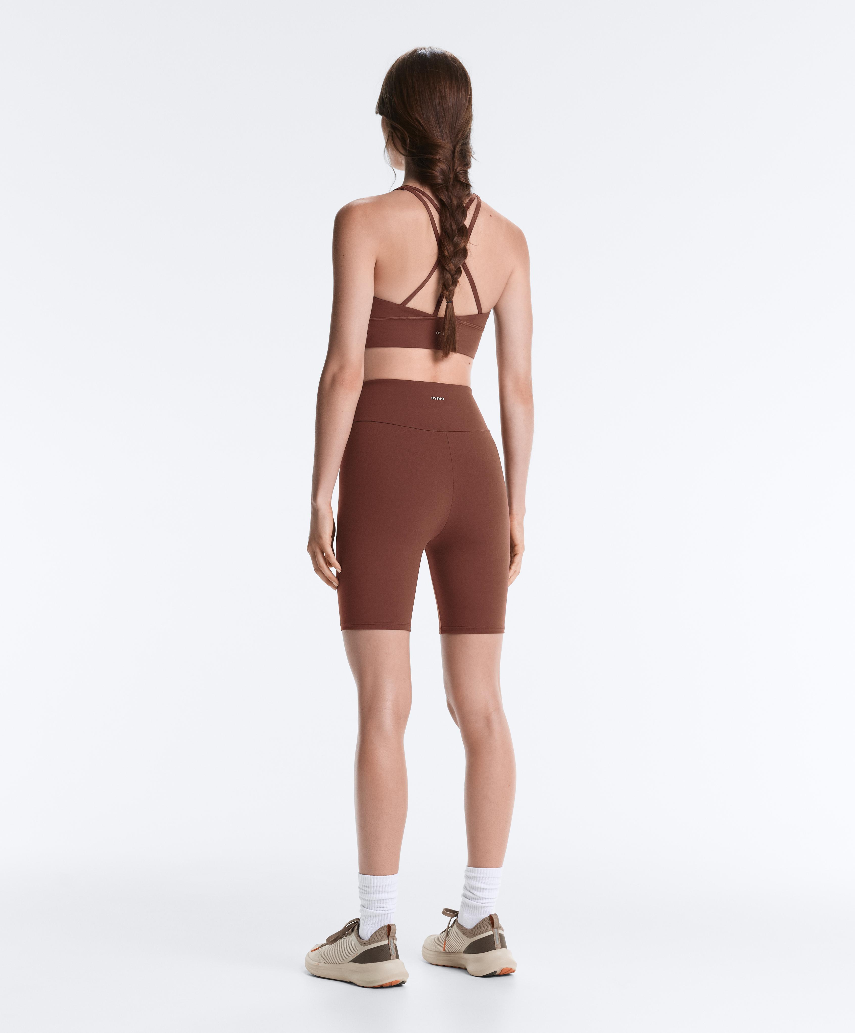 Medium-support Comfortlux sports bra with cups — TERRACOTTA