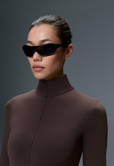 Thermal Base layer half-zip body — DARK BROWN 4