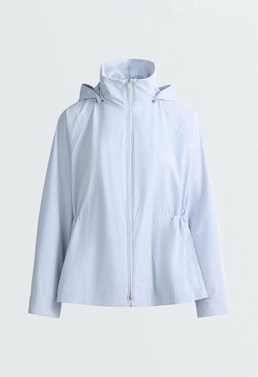 Extra lightweight 10k waterproof striped jacket — PALE BLUE 6