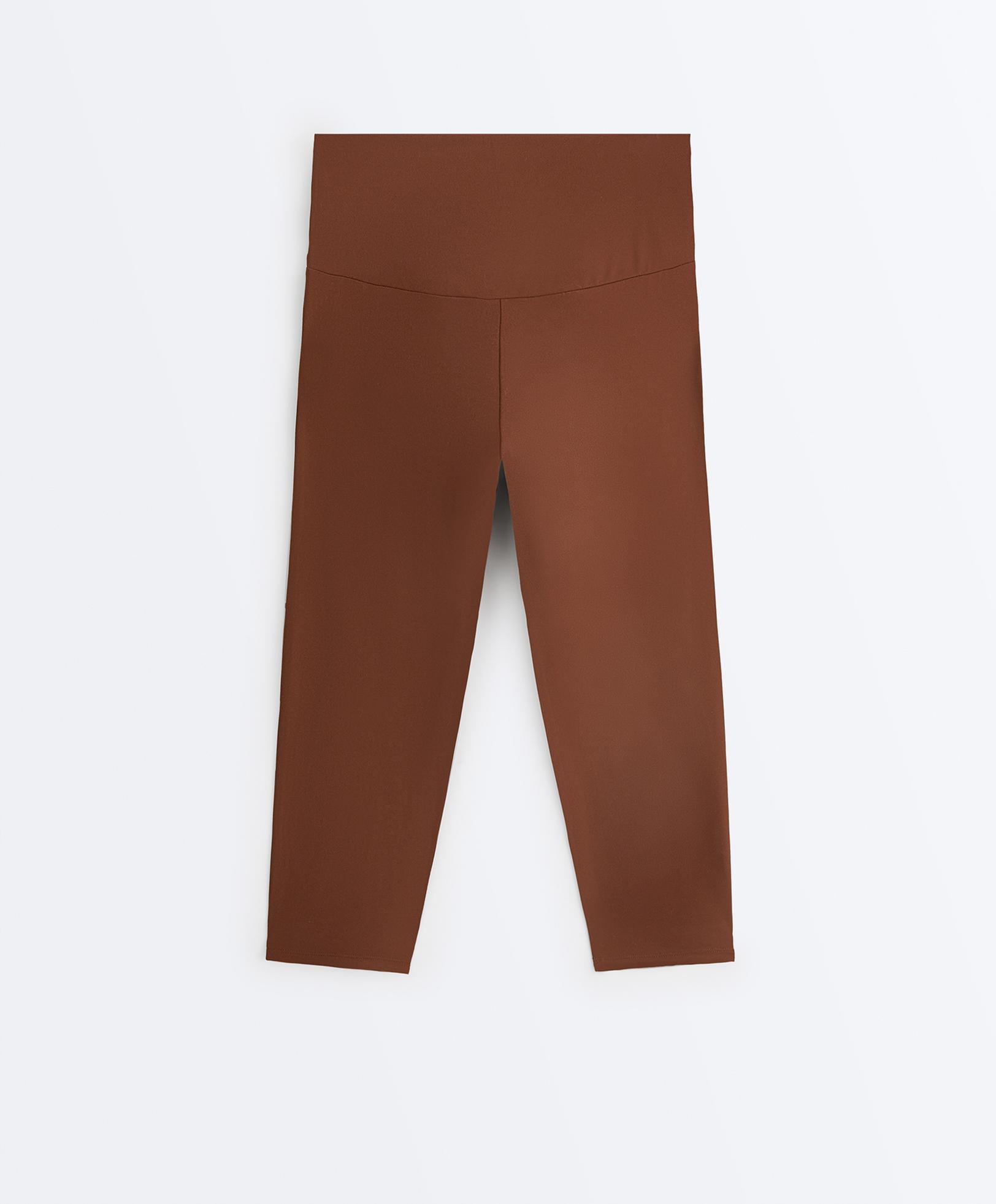 Comfortlux super-high-rise 50cm capri leggings — COFFEE