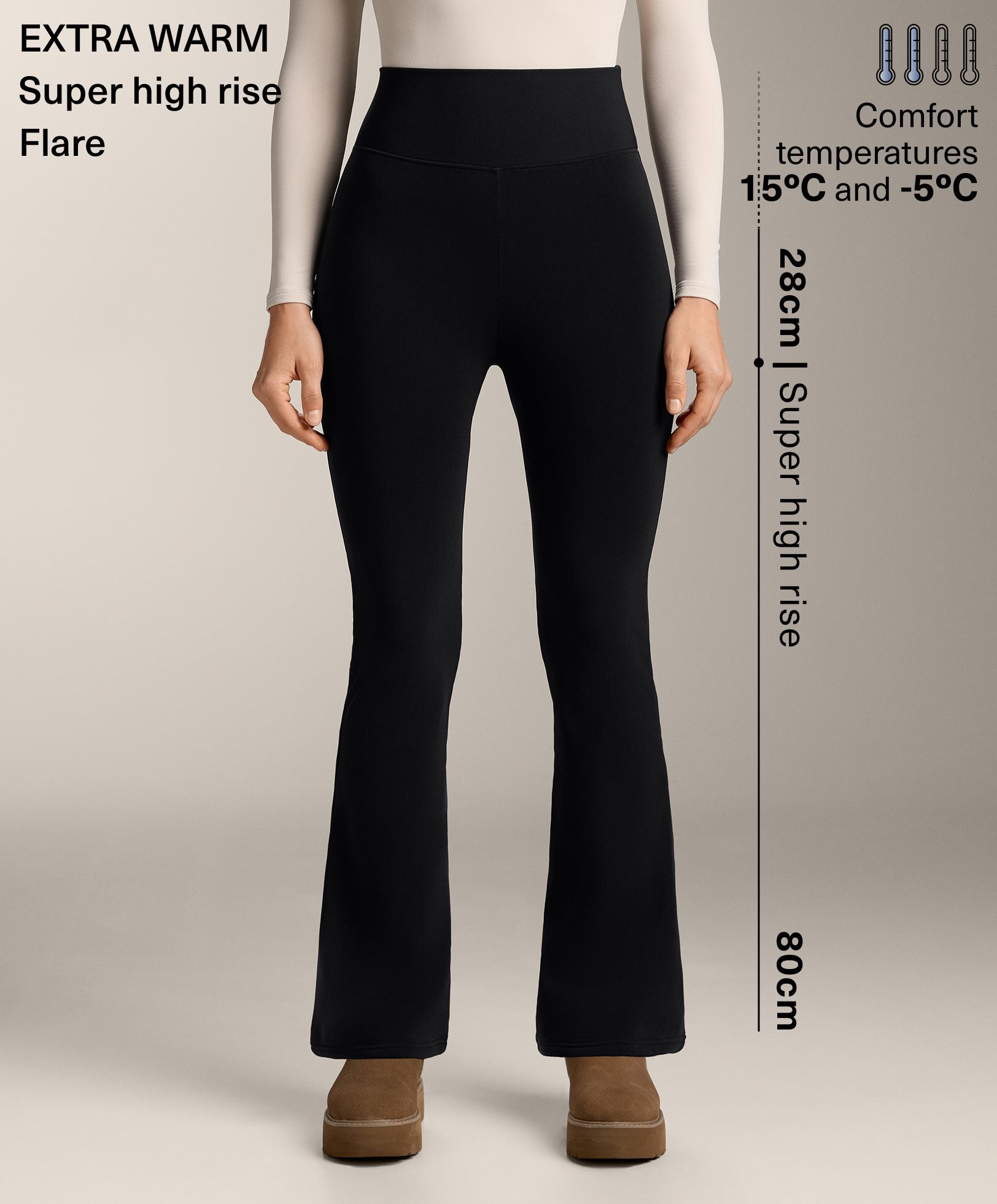 Flare extra Warm seamless super high rise trousers