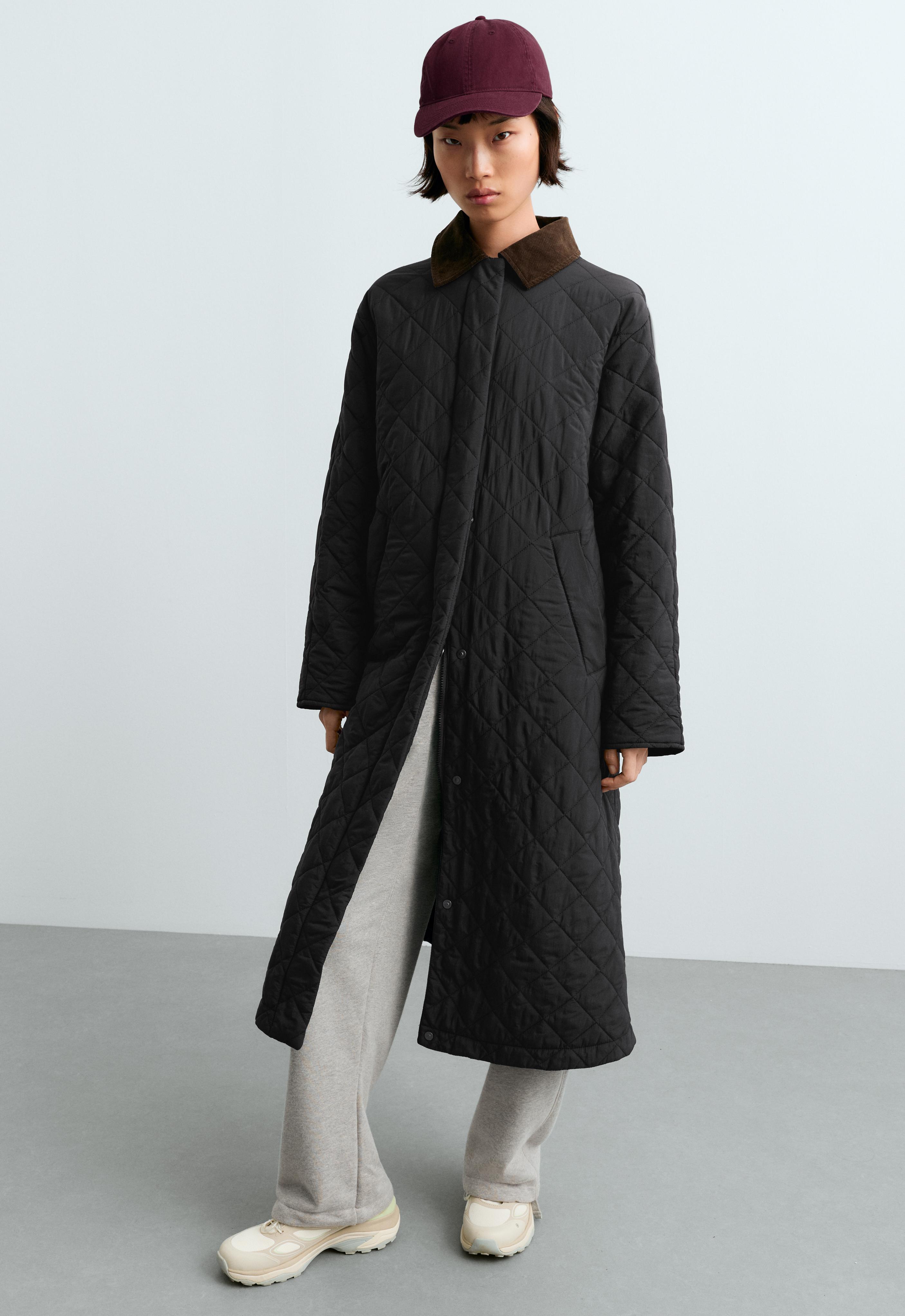 FELLEX® AEROGEL contrast collar long padded jacket
