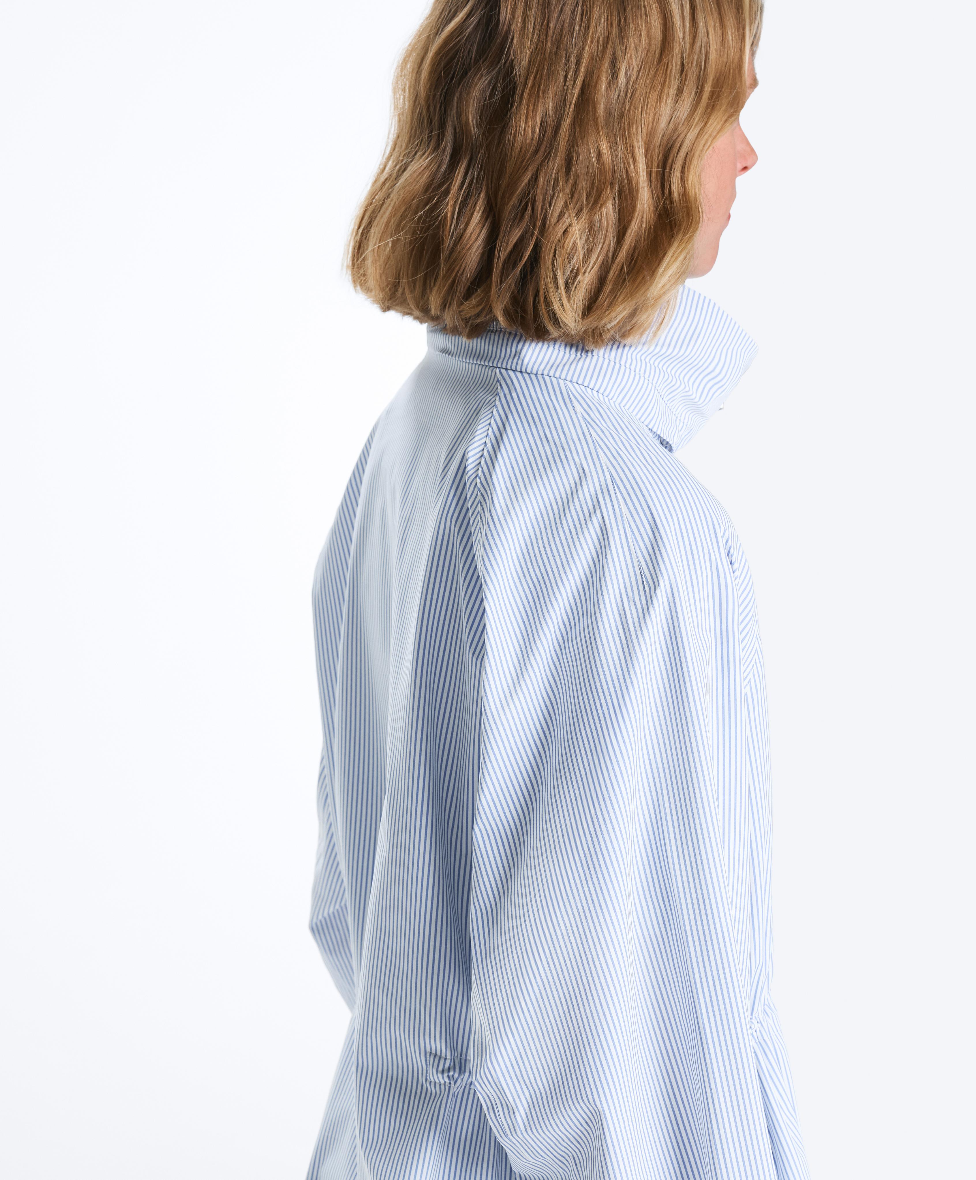 Extra lightweight 10k waterproof striped jacket — PALE BLUE