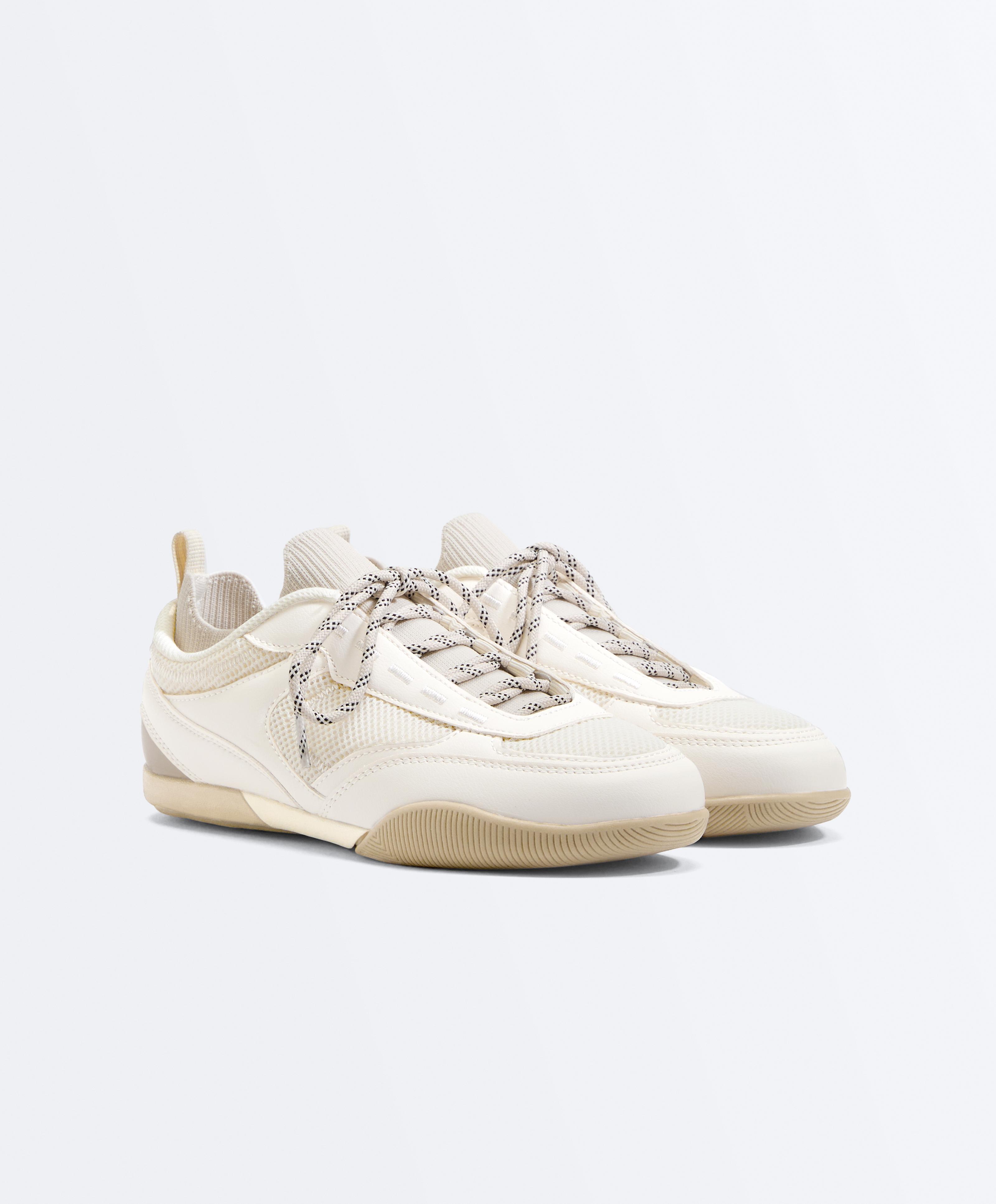 Sock-style trainers — ECRU