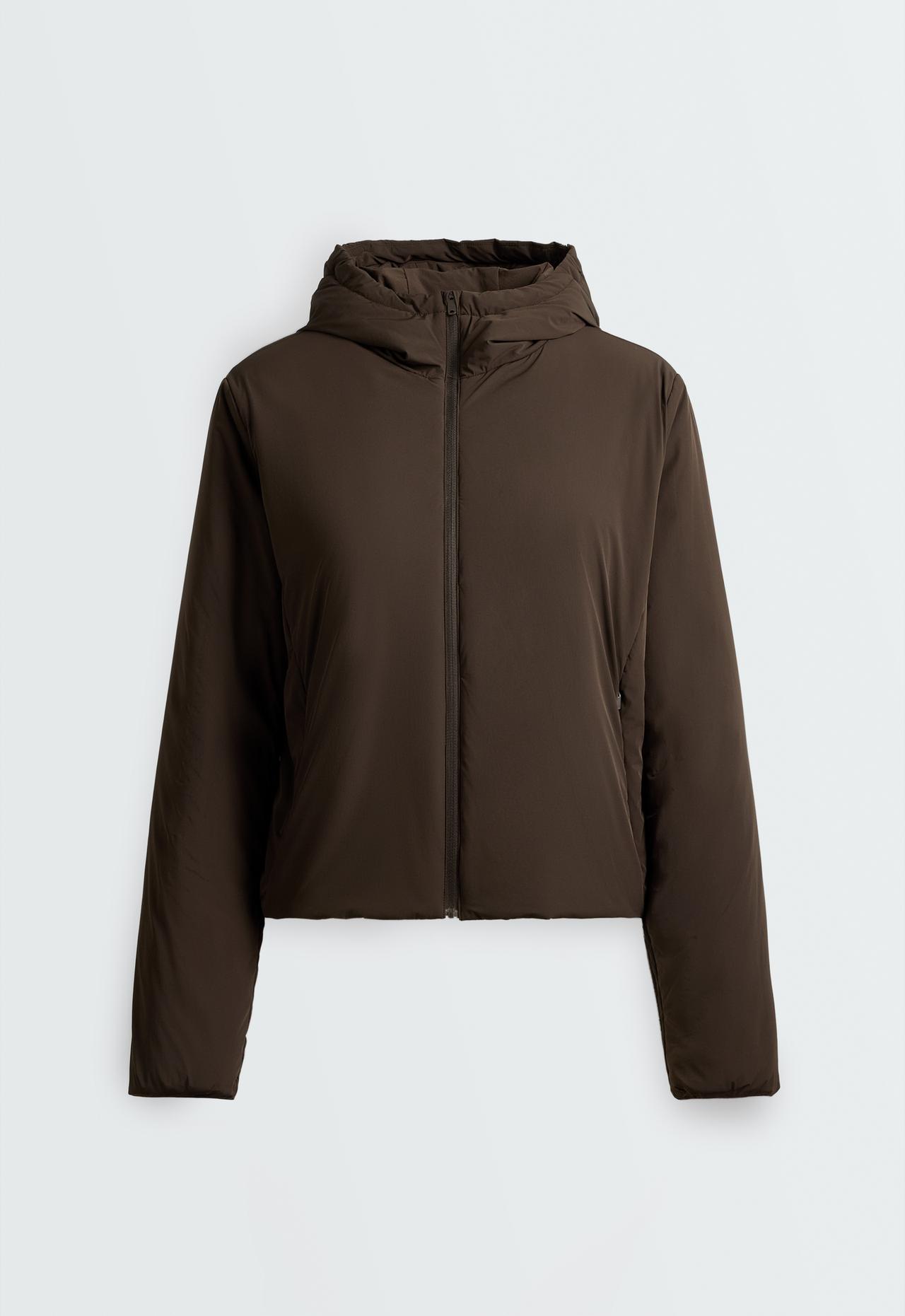 FELLEX® Volcanic boxy technical padded jacket — BROWN