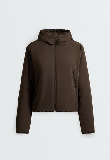 FELLEX® Volcanic boxy technical padded jacket — BROWN 8