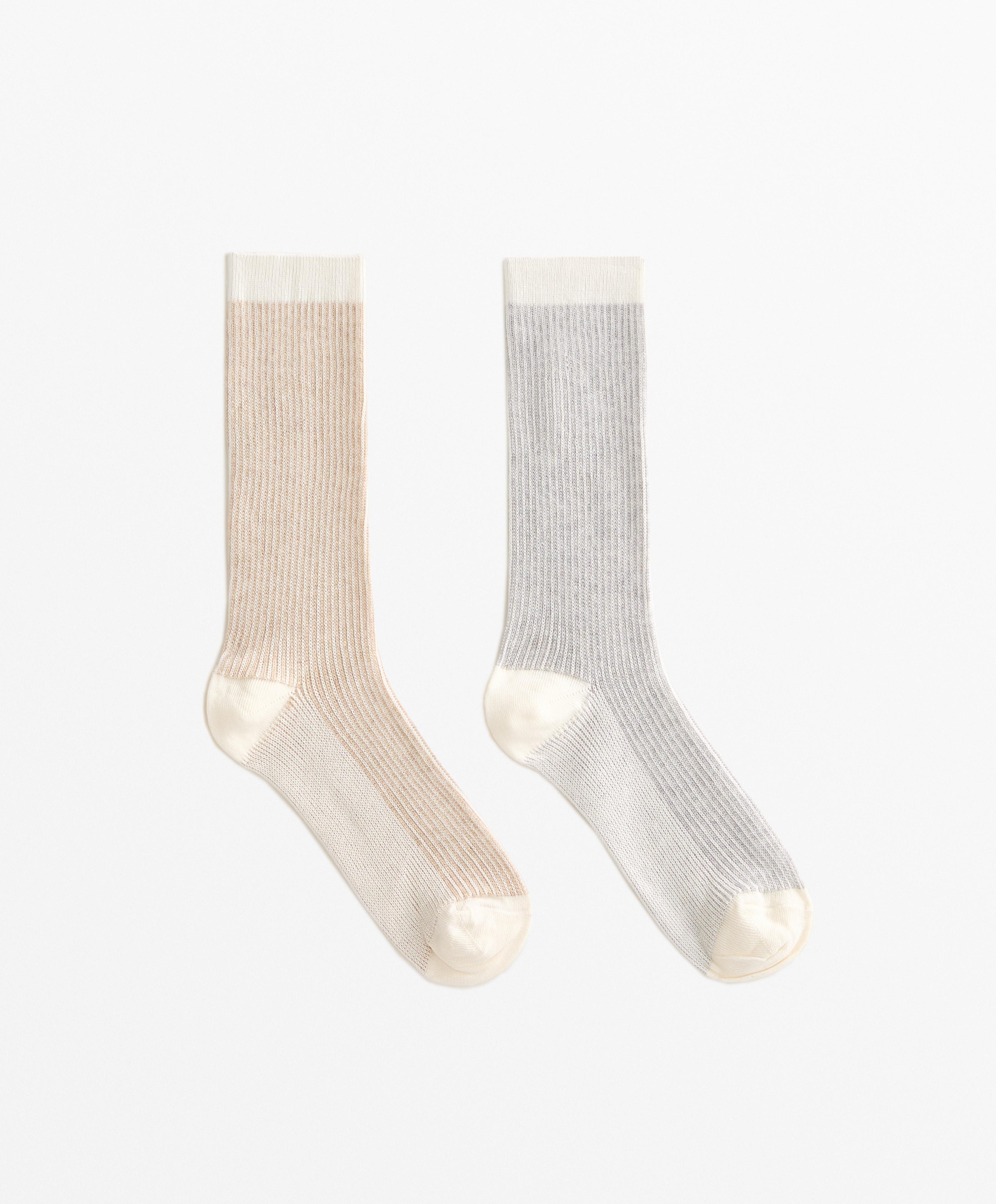 2 pairs of cotton blend classic socks