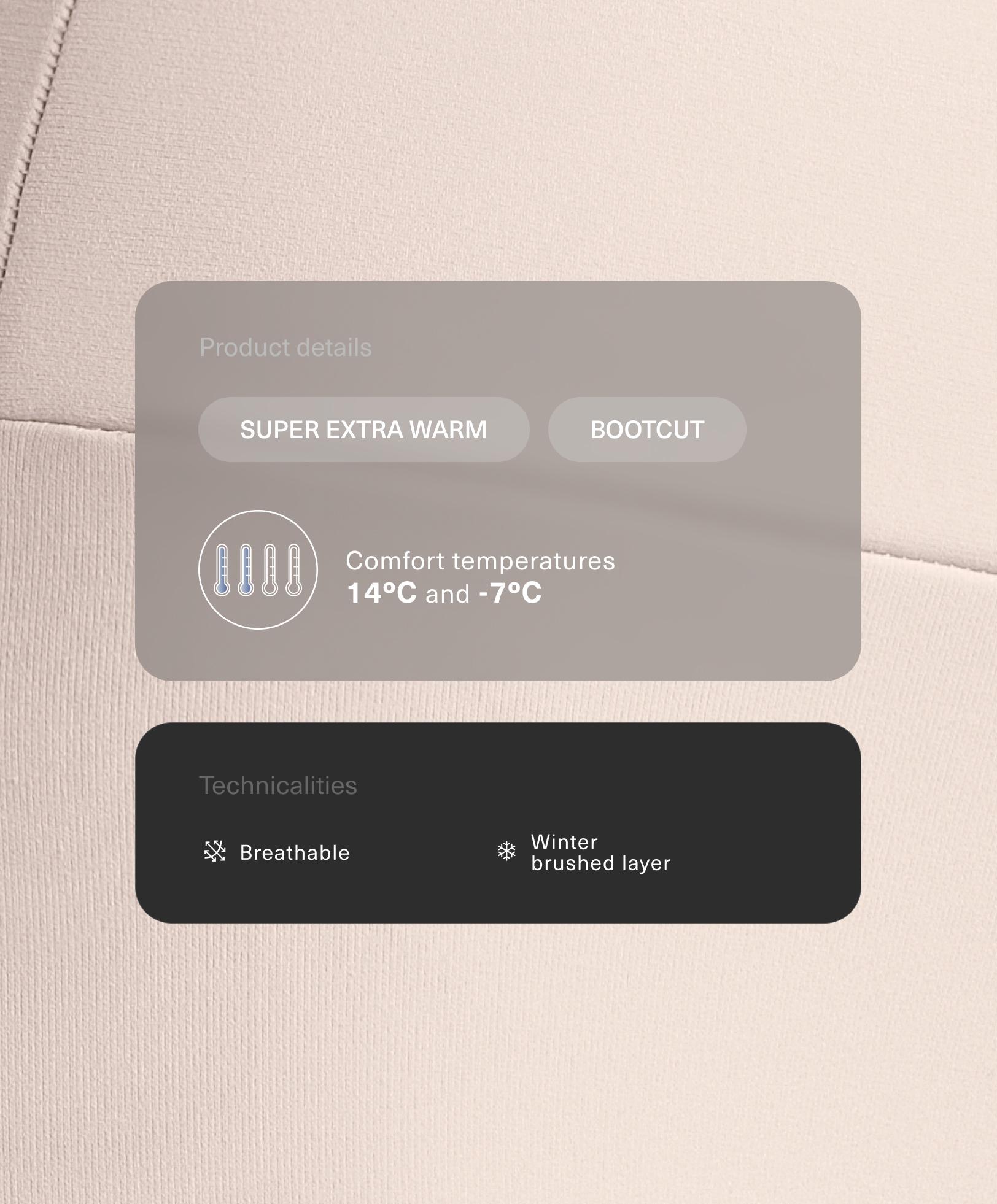 Spodnie bootcut seamless z wysokim stanem super extra Warm - Wyprzedaż Spodnie bootcut seamless z wysokim stanem super extra Warm - Wyprzedaż