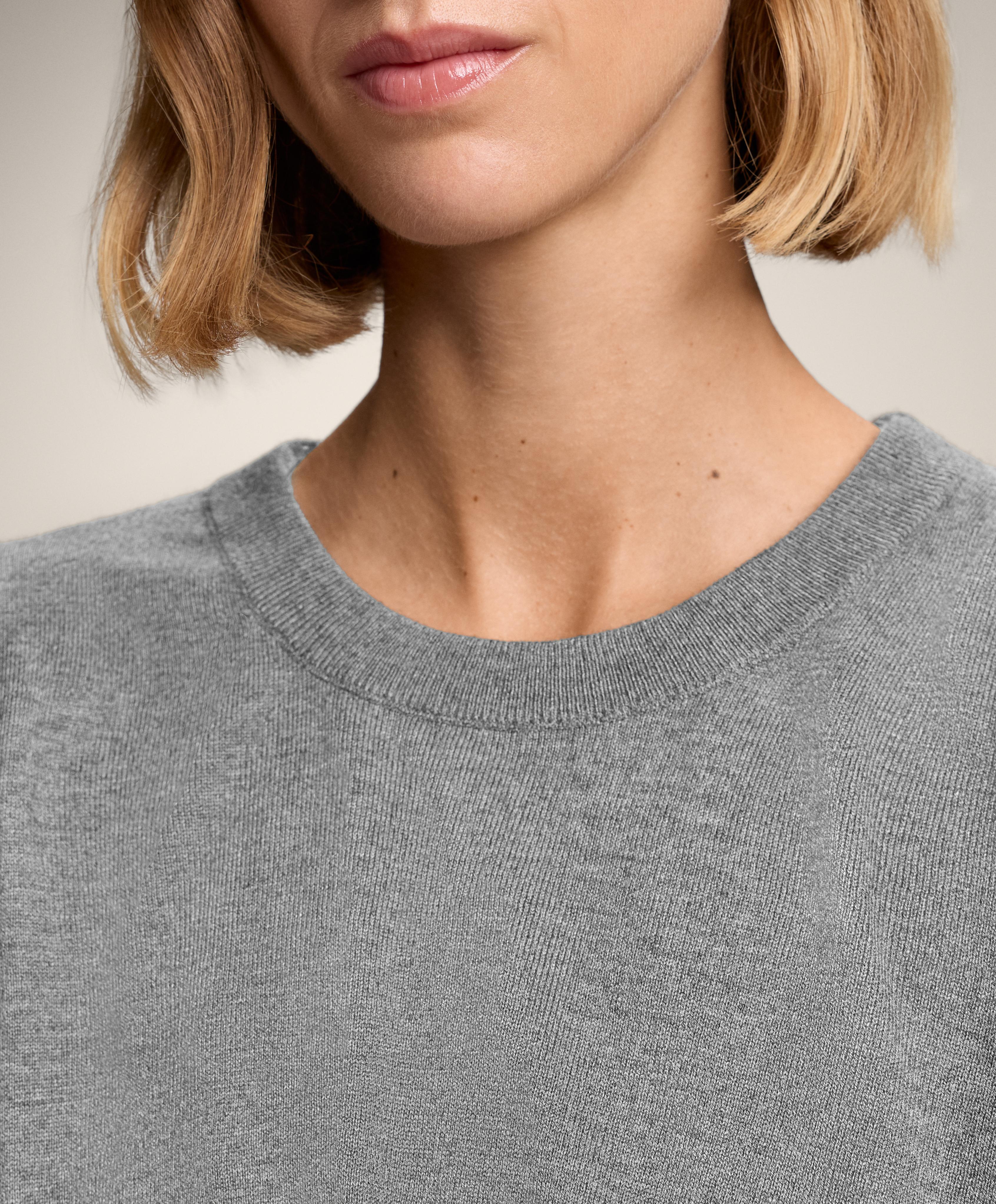 Πλεκτό πουλόβερ με στρογγυλή λαιμόκοψη 10% κασμίρι - Εκπτώσεις