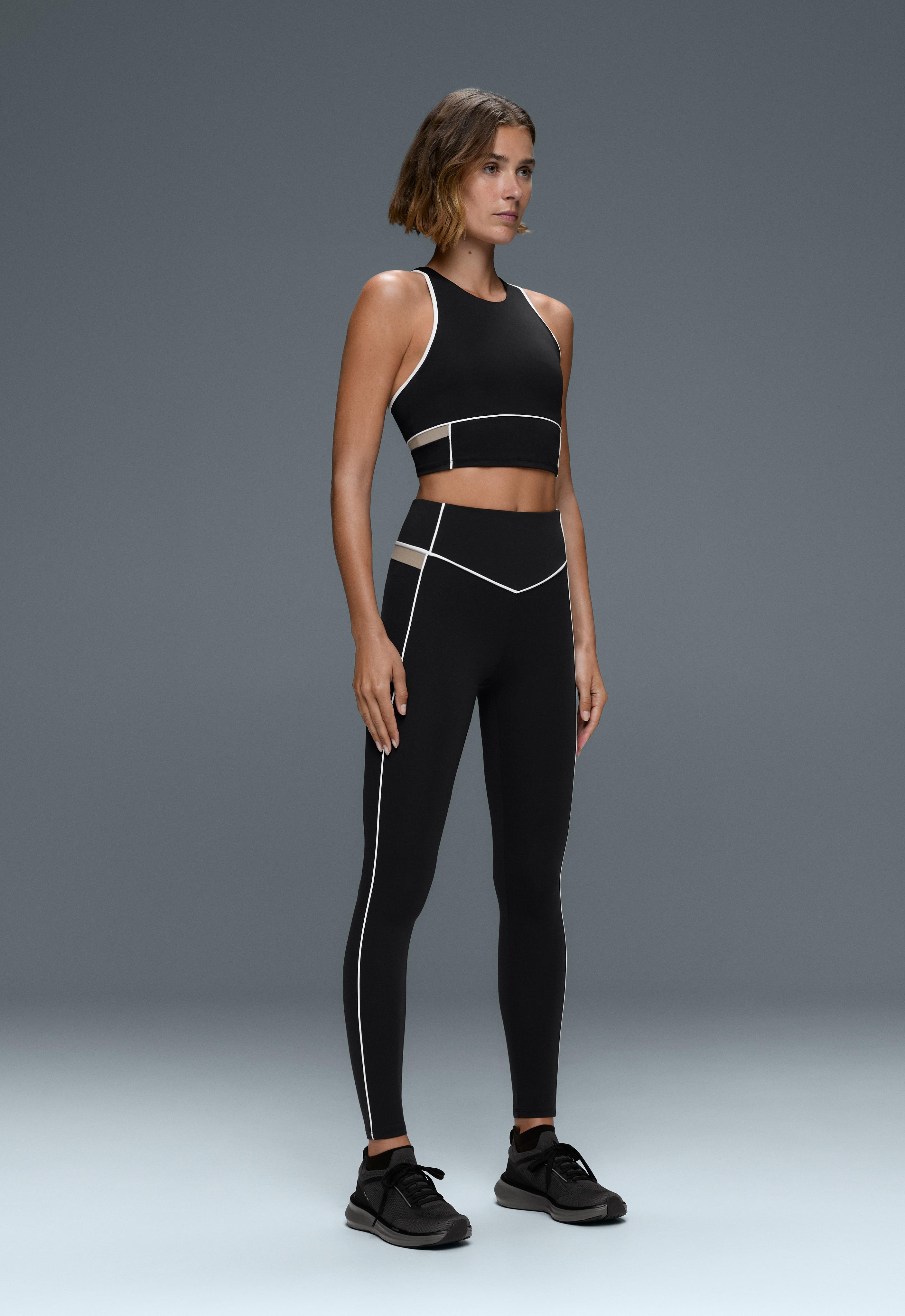 Total look high rise comfortlux biyeli renk bloklu