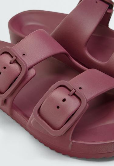 Buckle beach sandals — RASPBERRY 6
