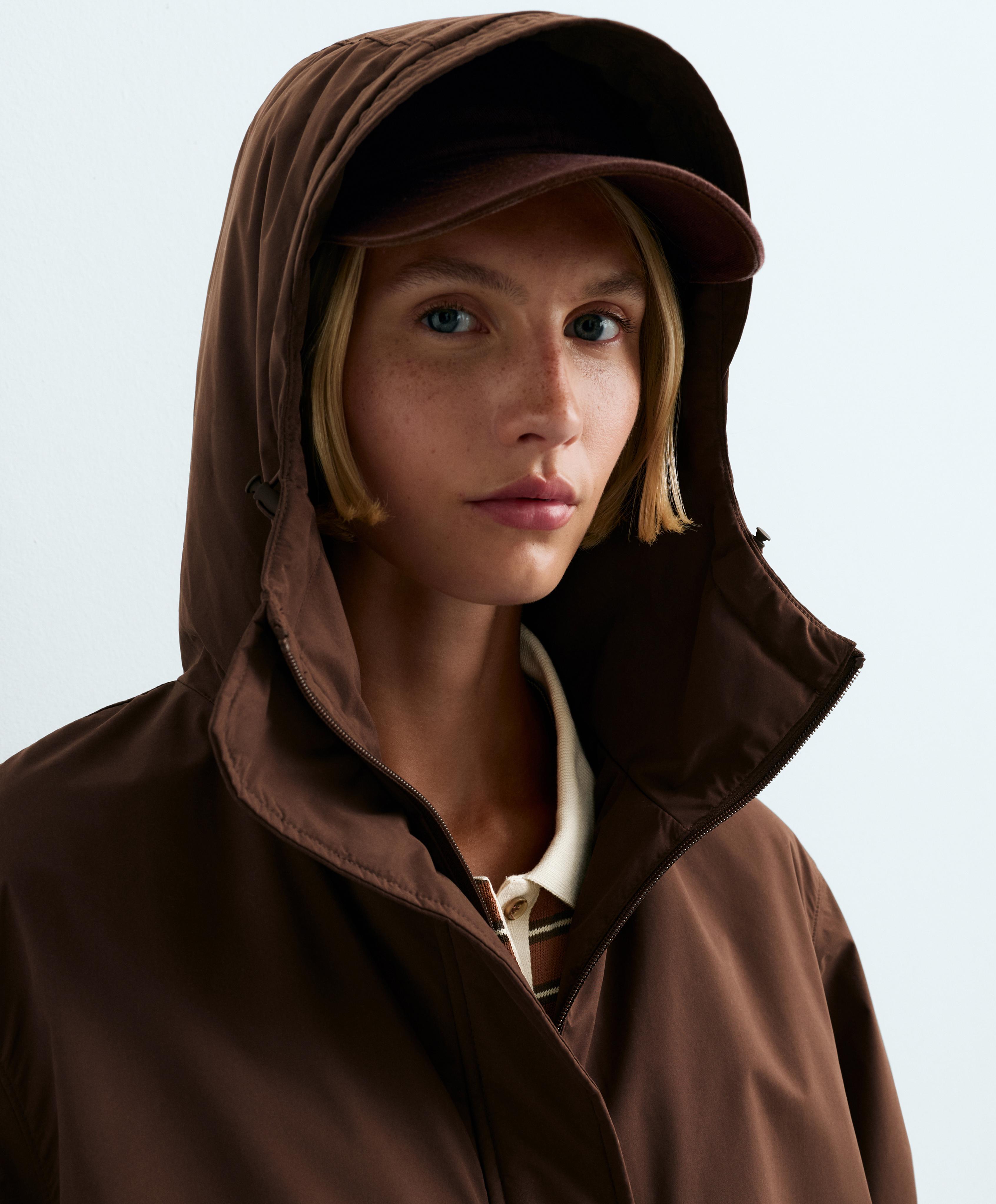 FELLEX® AEROGEL 10K waterproof long padded jacket — BROWN