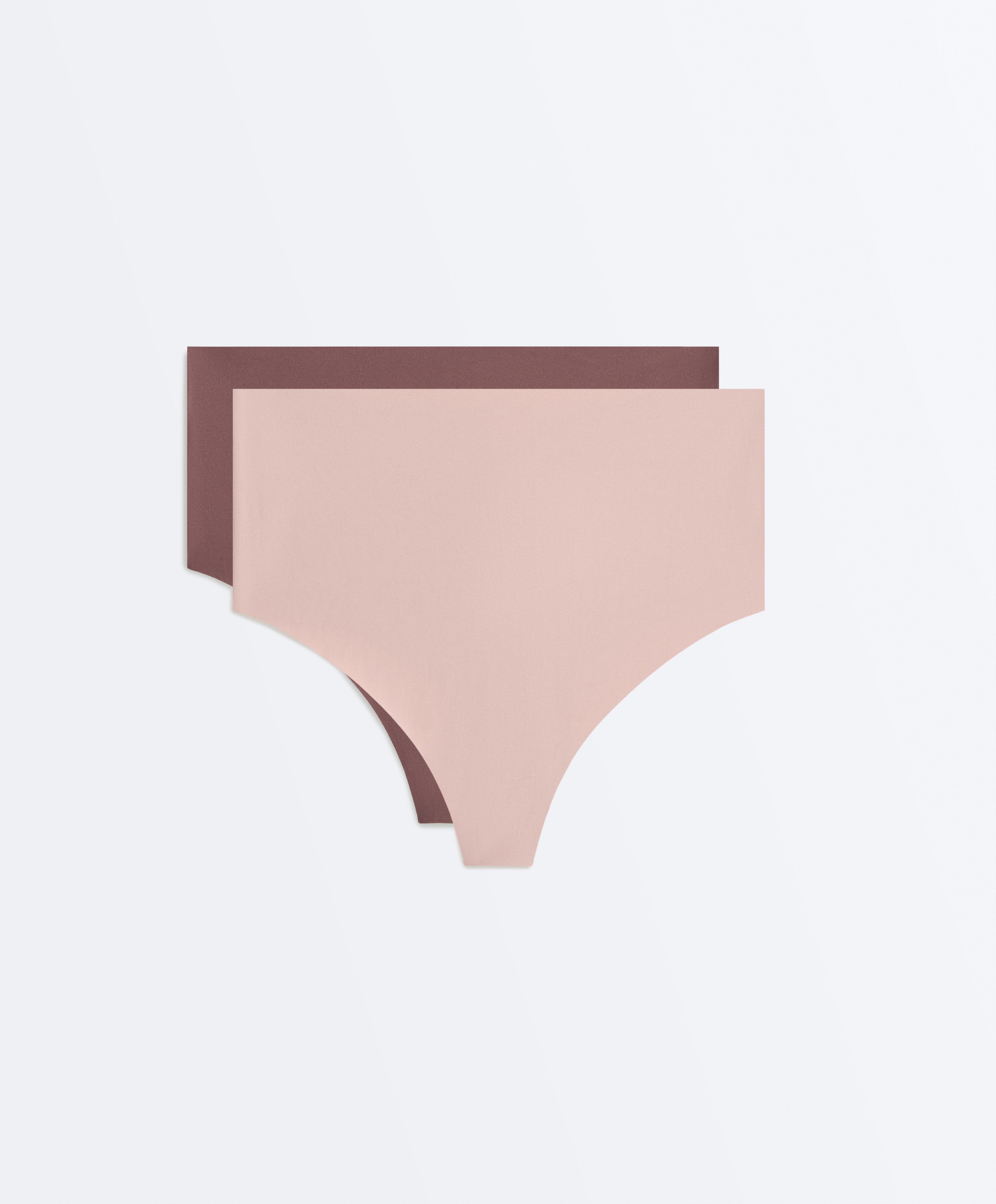 2 tangas taille haute en mélange de polyamide invisible medium support 2 tangas taille haute en mélange de polyamide invisible medium support