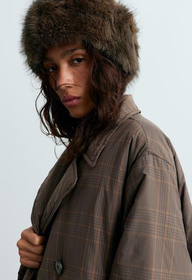 Faux-fur effect hat — TAUPE 3