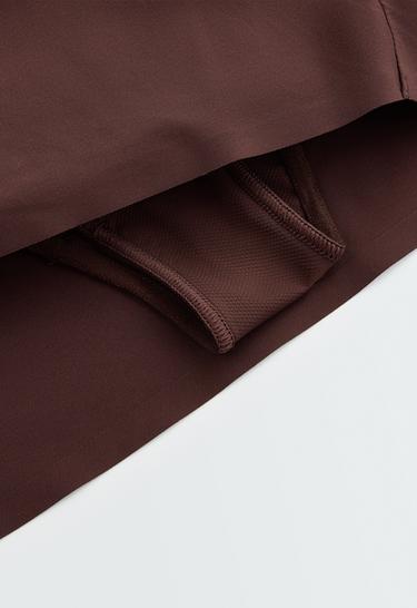 6cm low-rise technical shorts — CHOCOLATE 11