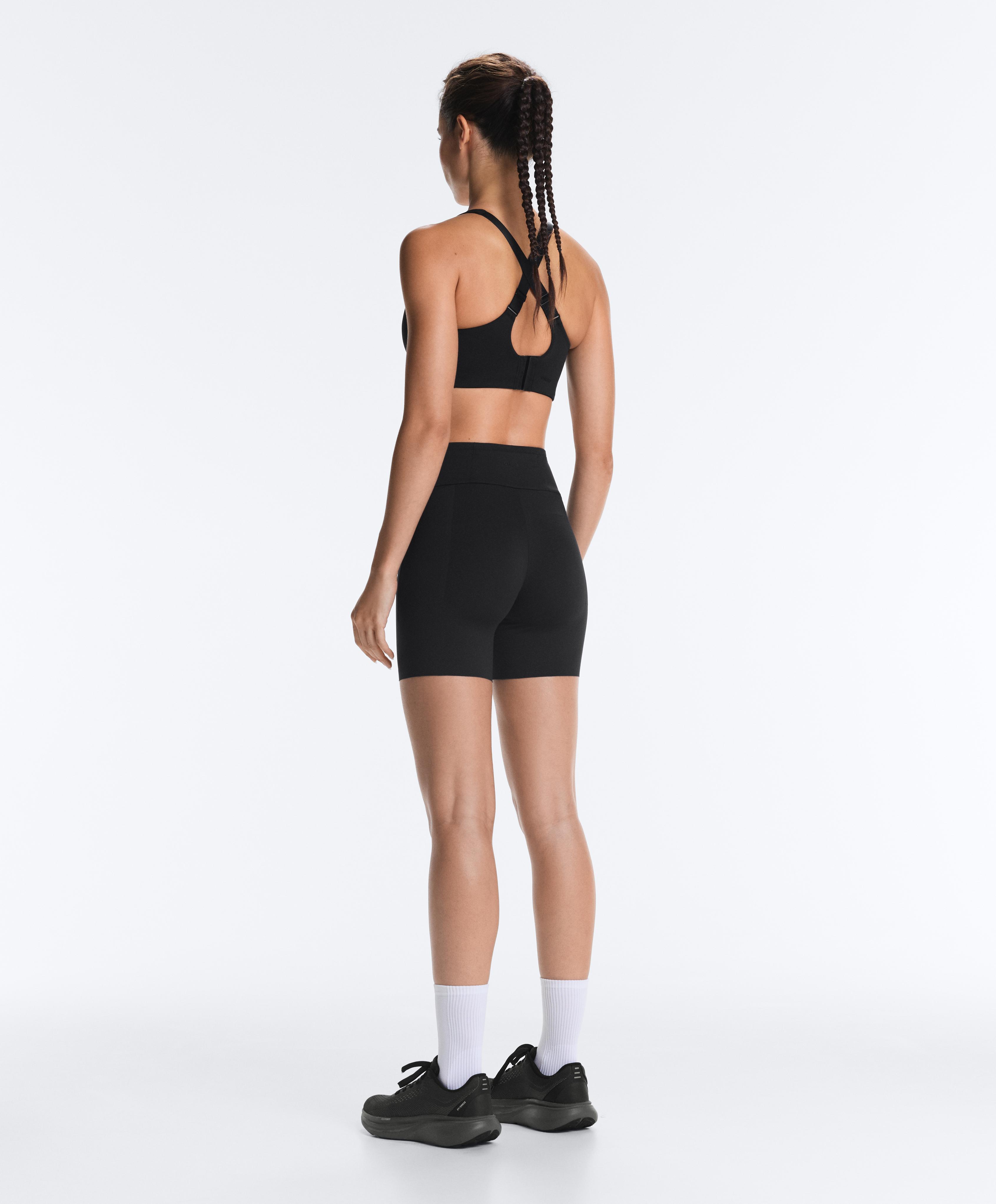 High-rise 15cm running cycle leggings — BLACK