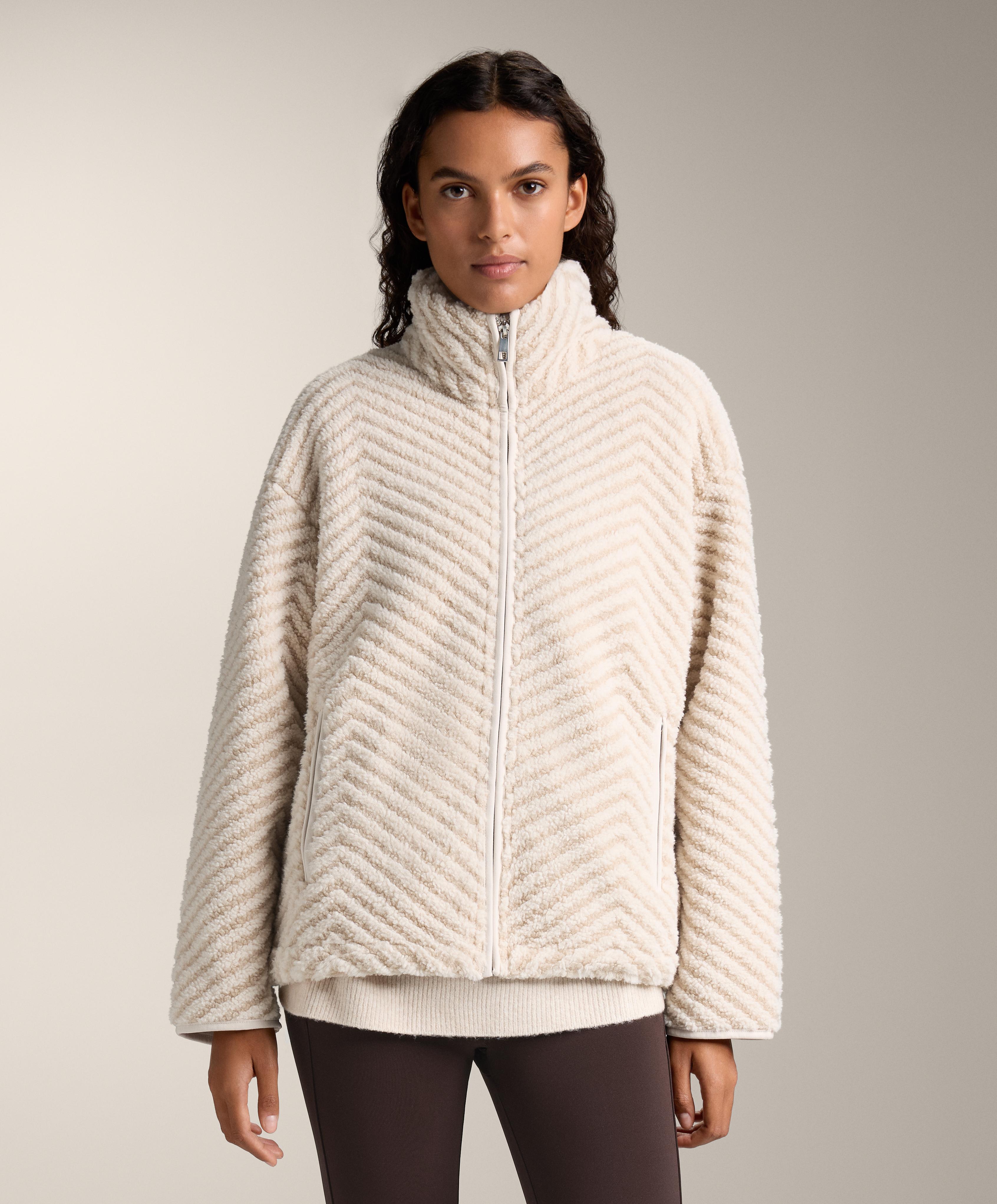 Herringbone faux-shearling jacket Herringbone faux-shearling jacket