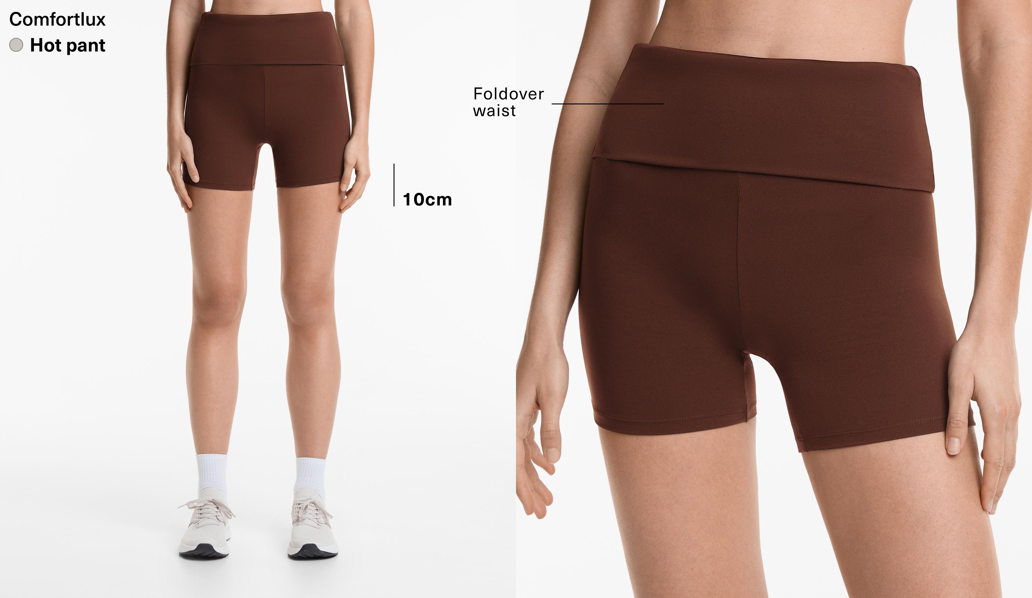 Comfortlux 10 cm katlanan belli hot pants