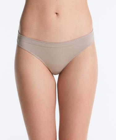 5 seamless soft-touch thongs — MINK 3